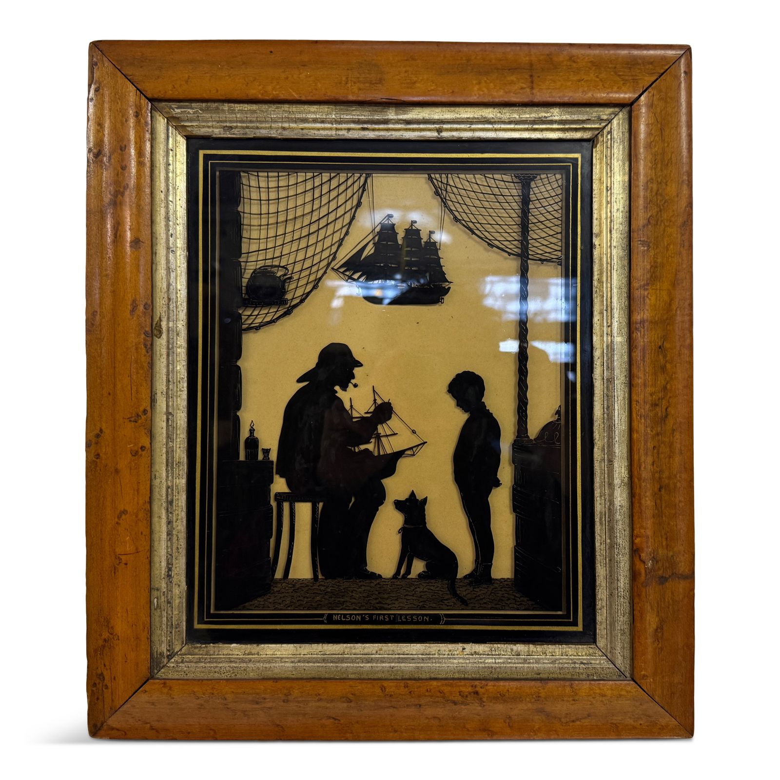 “Nelson’s First Lesson” Silhouette,  19th Century