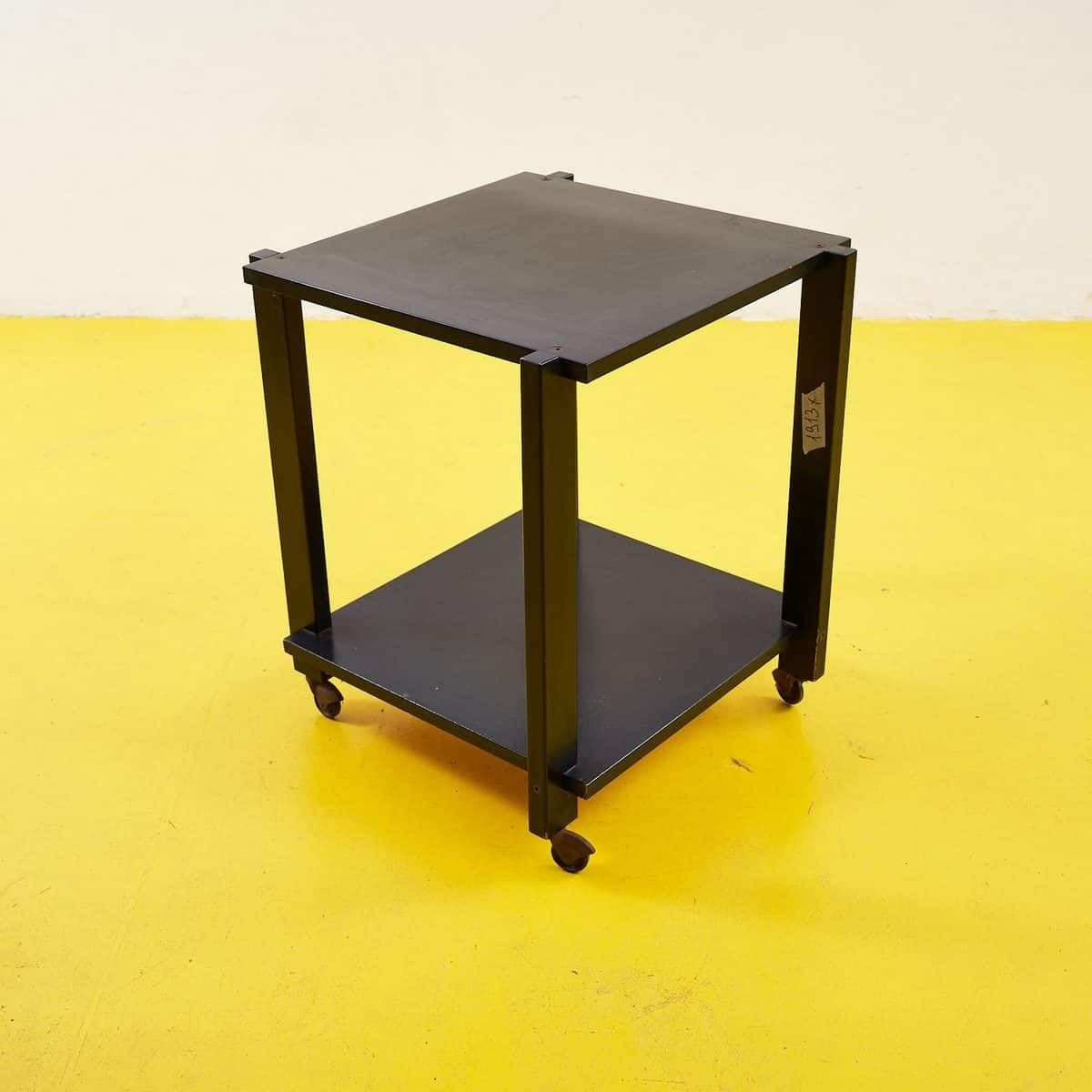 Minimalist Black Metal Cart, 1990s