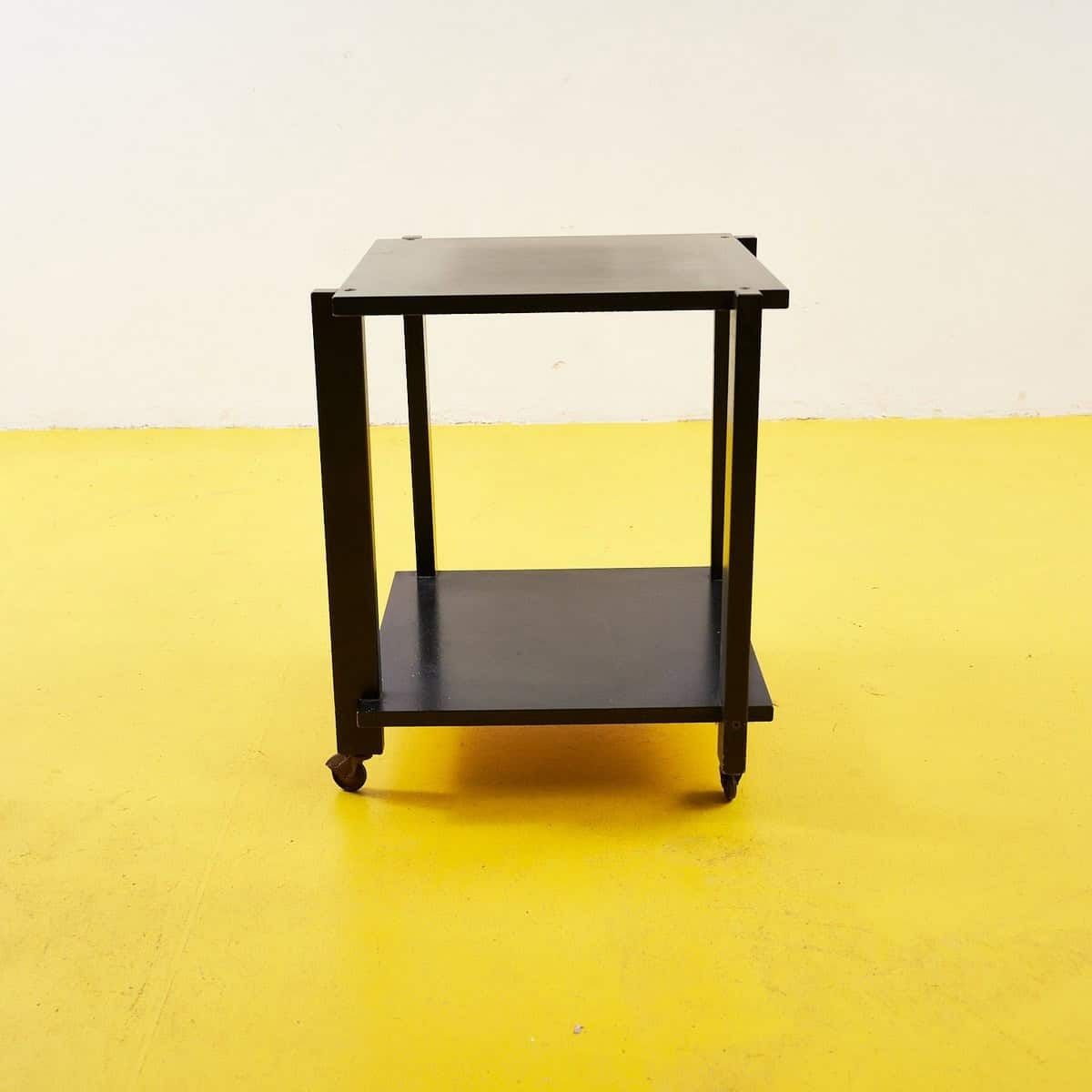 Minimalist Black Metal Cart, 1990s photo vinterior