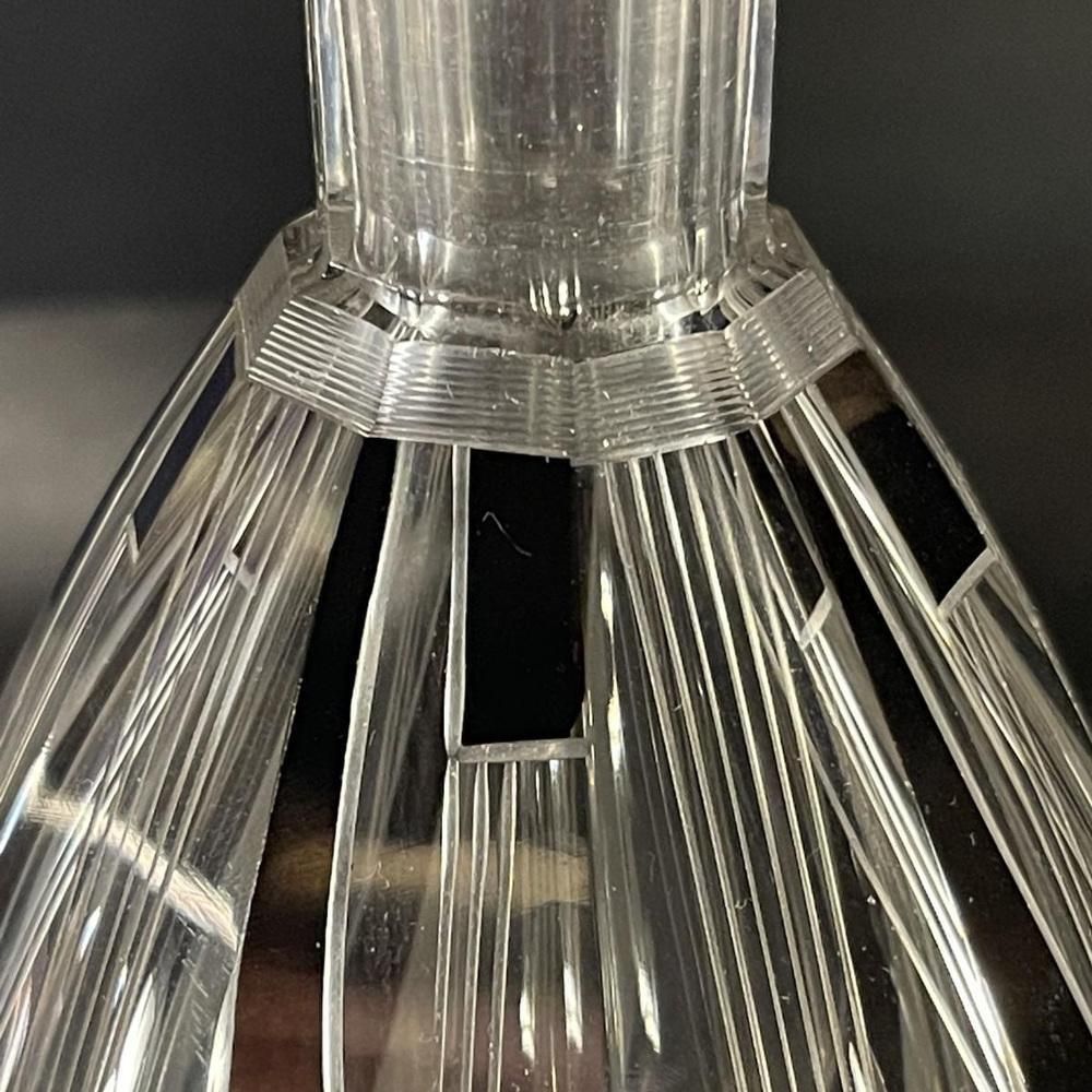Liqueur Service In Cut Doubled Crystal By Karl Palda, 1930s, Set Of 8 photo for sale