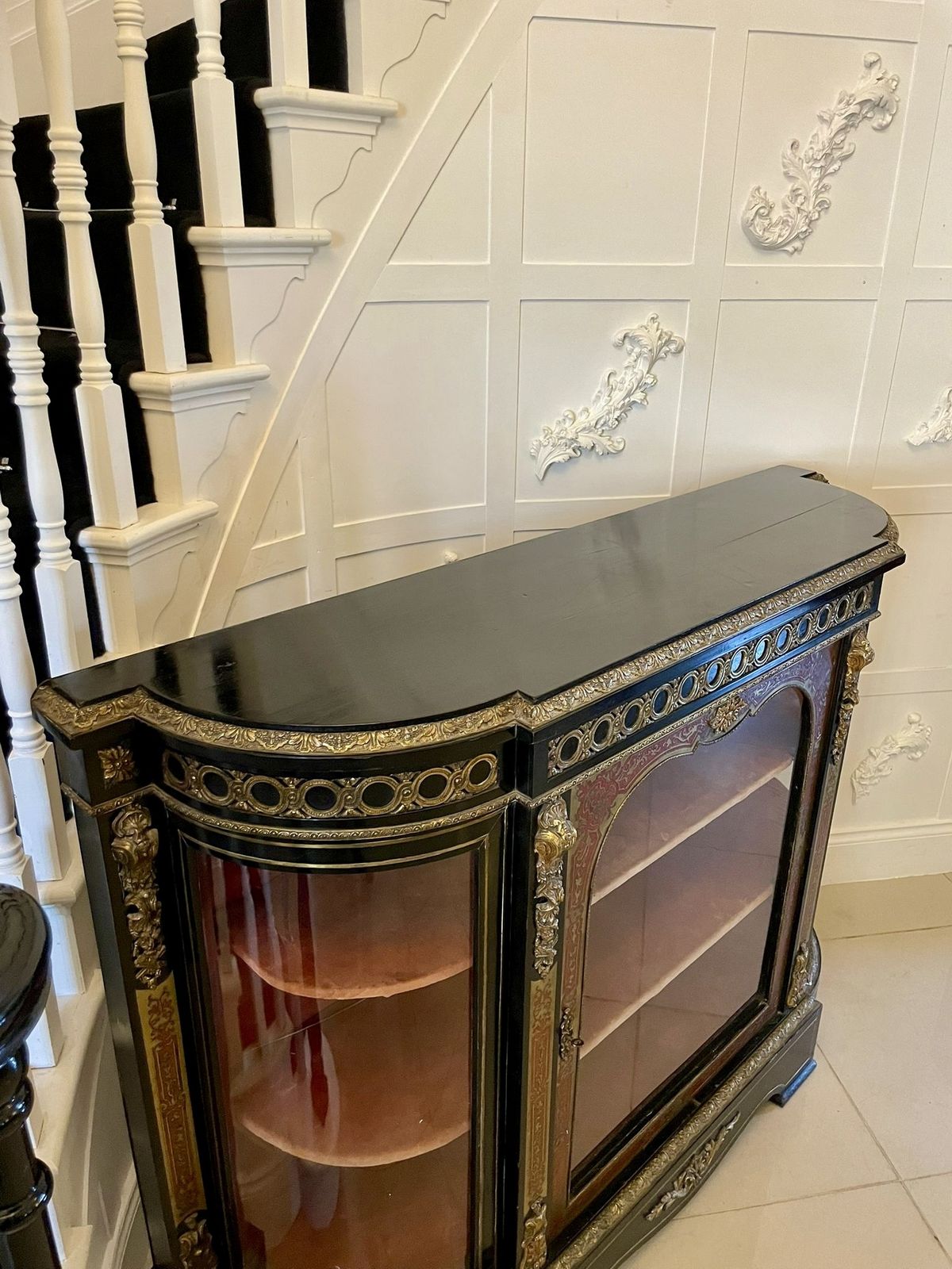 Antique French Boulle Display Cabinet photo 4195.0