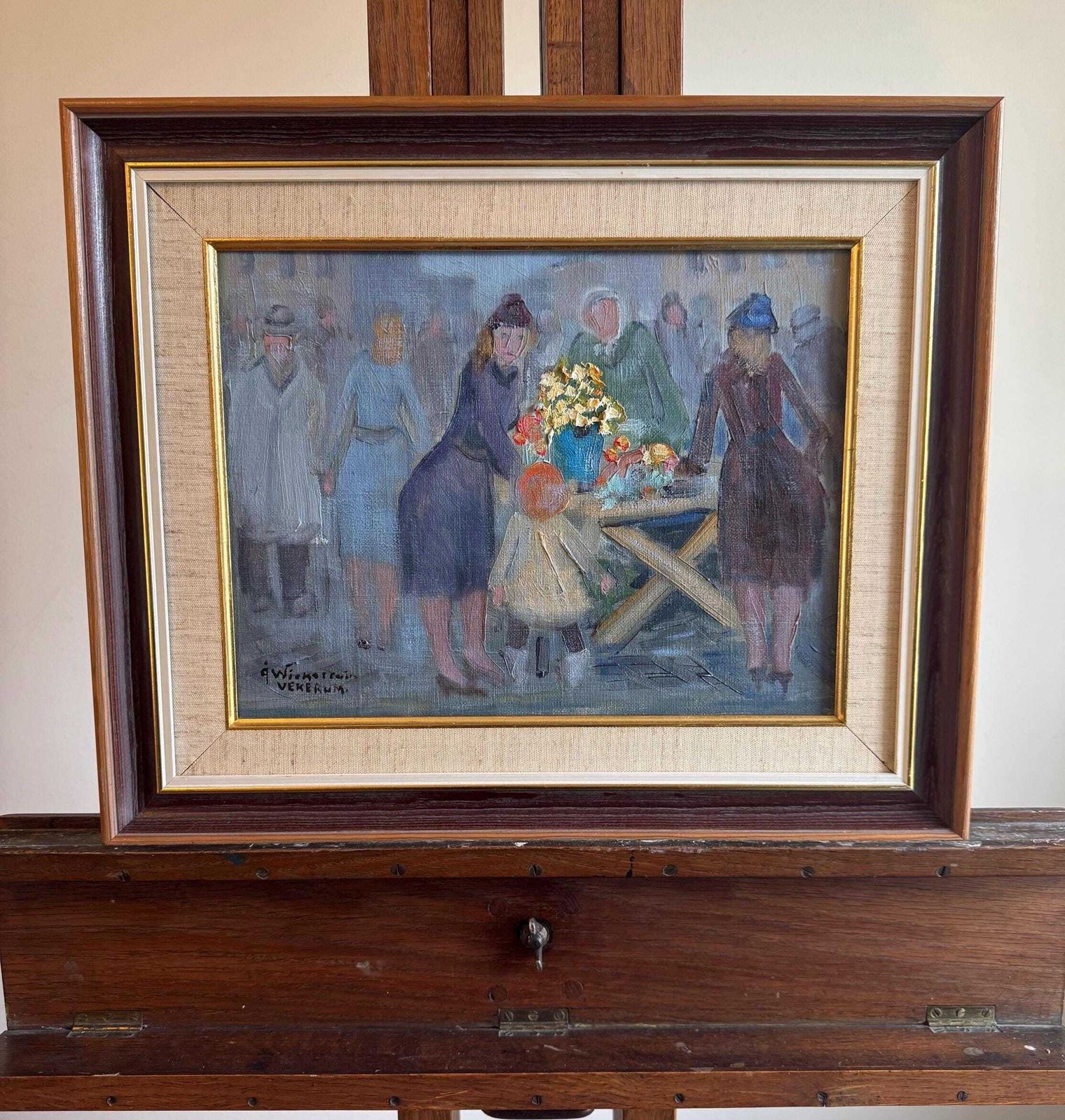 Swedish Original Oil Painting  Wall Decor