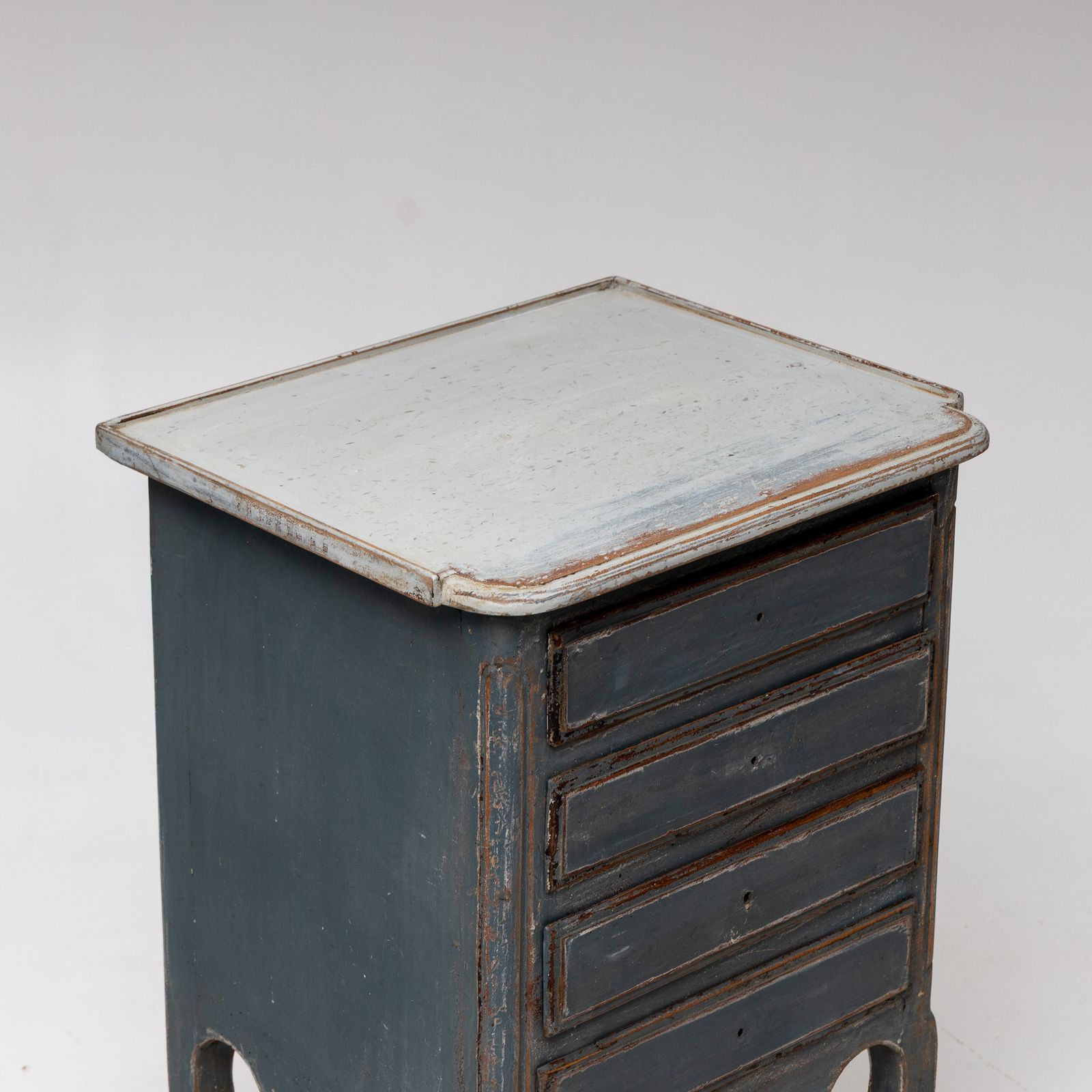 Blue Pinewood Commode In Baroque Style, 19th Century photo Furniture