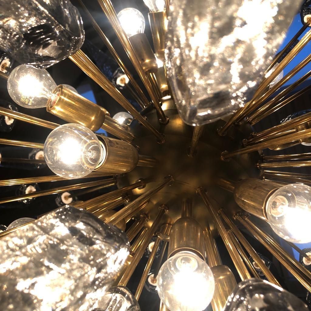 photo furniture Mid Century Modern Sputnik Murano Glass And Brass Italian Chandelier
