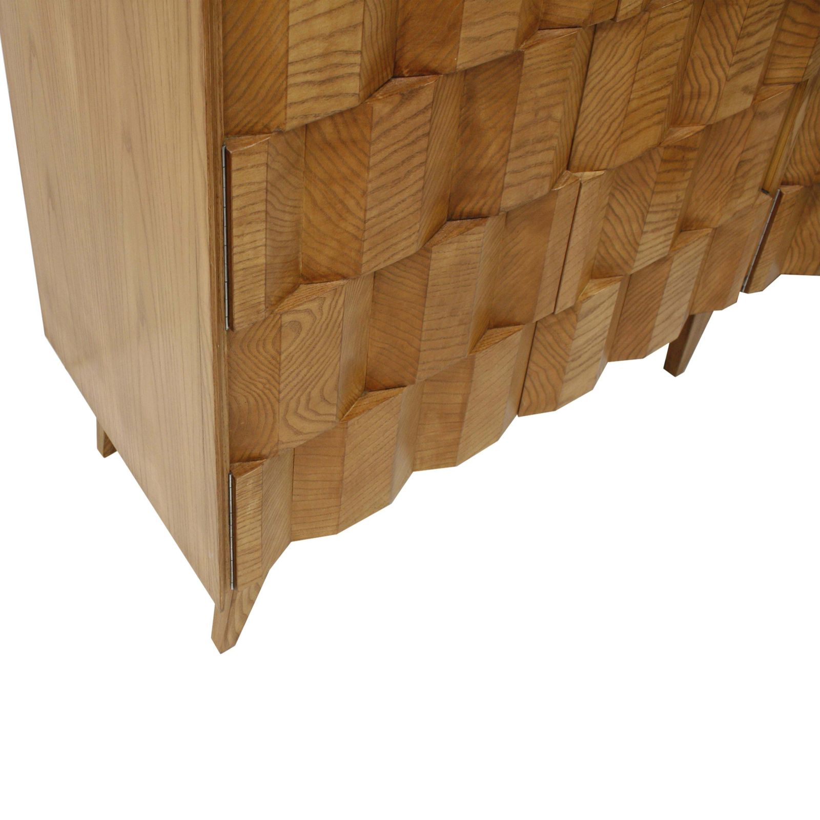 Mid Century Modern Style Oakwood Italian Sideboard Designed By L. A. Studio photo 8457.0