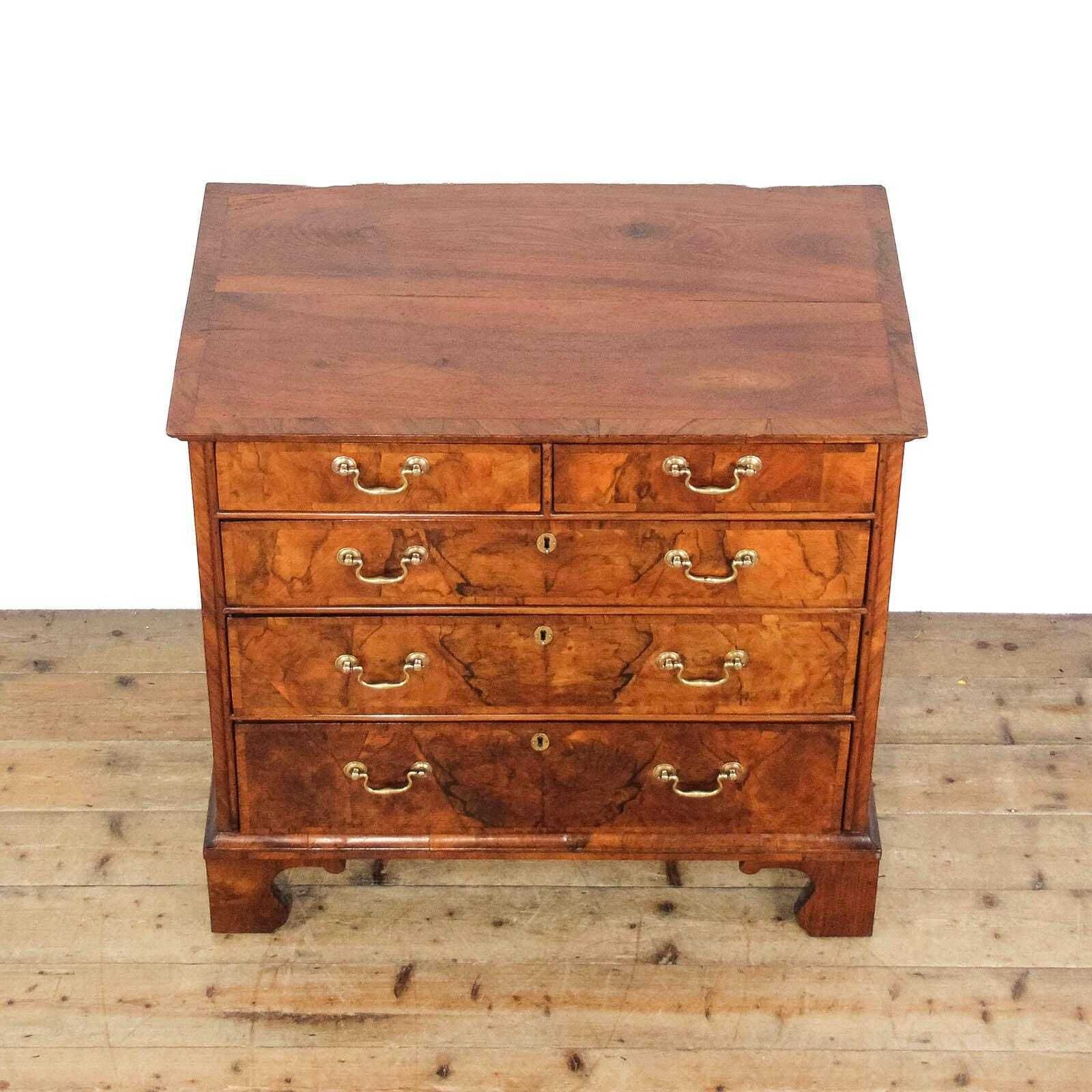 Antique Georgian Walnut Chest Of Drawers | Antique Storage | Bedroom Drawers | Antique Chest Of Drawer | Walnut Furniture (M 6512) photo Furniture