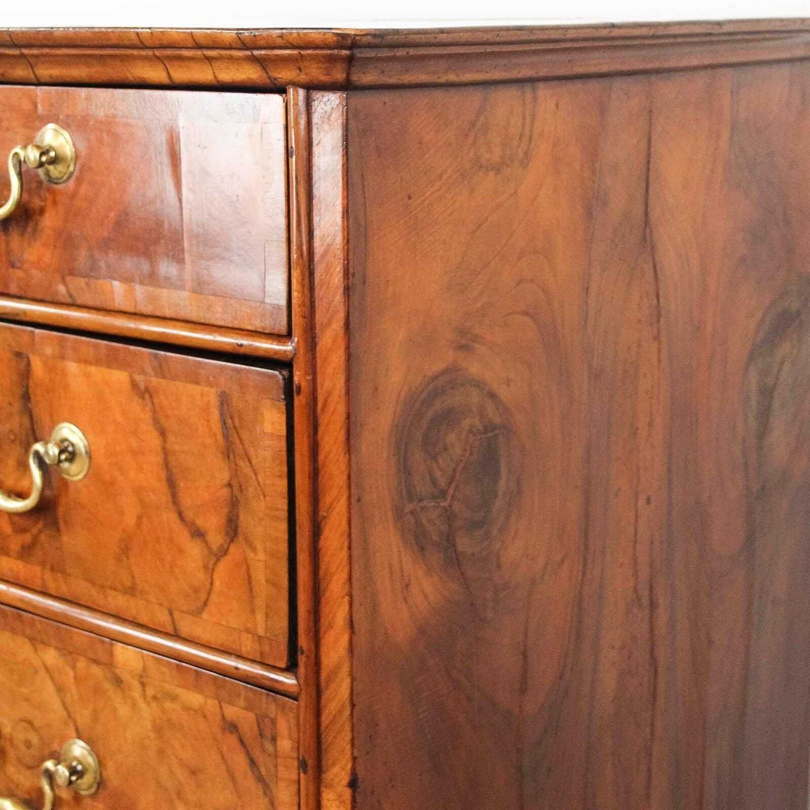 photo for sale Antique Georgian Walnut Chest Of Drawers | Antique Storage | Bedroom Drawers | Antique Chest Of Drawer | Walnut Furniture (M 6512)