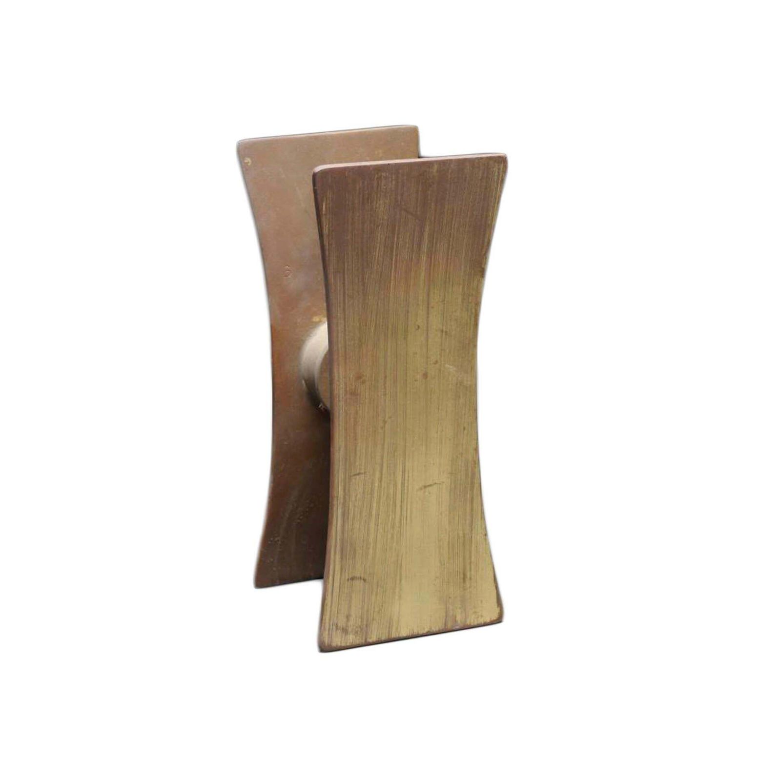 photo for sale Mid Century Modern Brass Italian Door Handle, Circa 1940