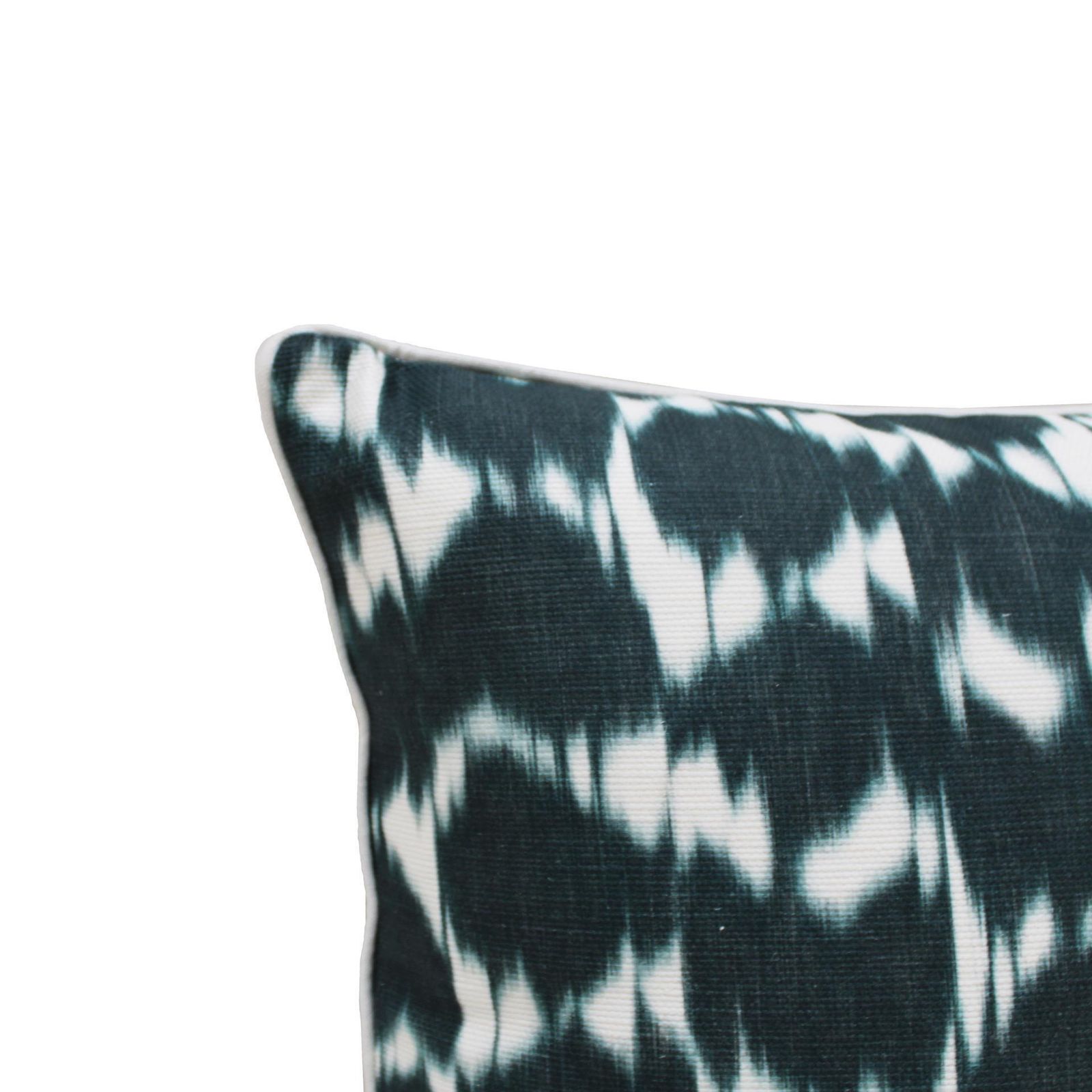 Contemporary Abstract Flower Print Pillow In Linen And Cotton photo Textiles