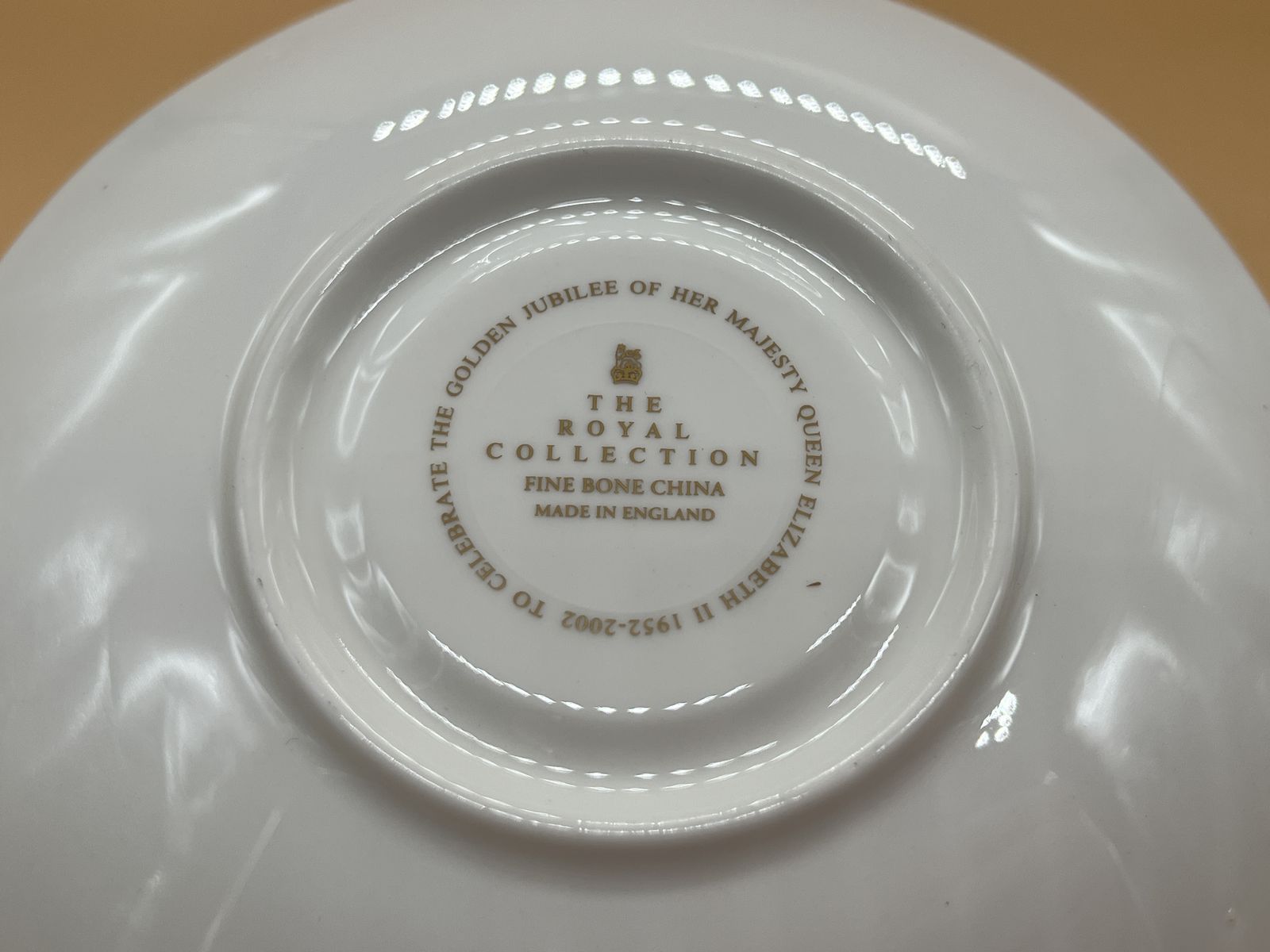 photo for sale Royal Collection Queen Elizabeth Ll Golden Jubilee 1952   2002 Cabinet Tea Cup And Saucer Duo Boxed With Packaging.