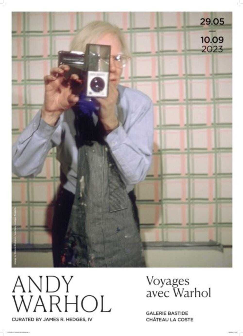 Authentic Andy Warhol Exhibition Poster – Voyages Avec Warhol (Polaroid) – Official Museum Print