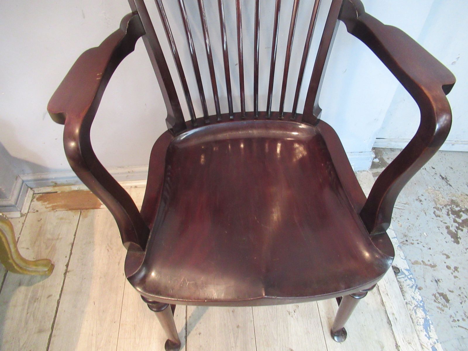 Mahogany   Edwardian   Desk Type  Arm Chair photo 225.0