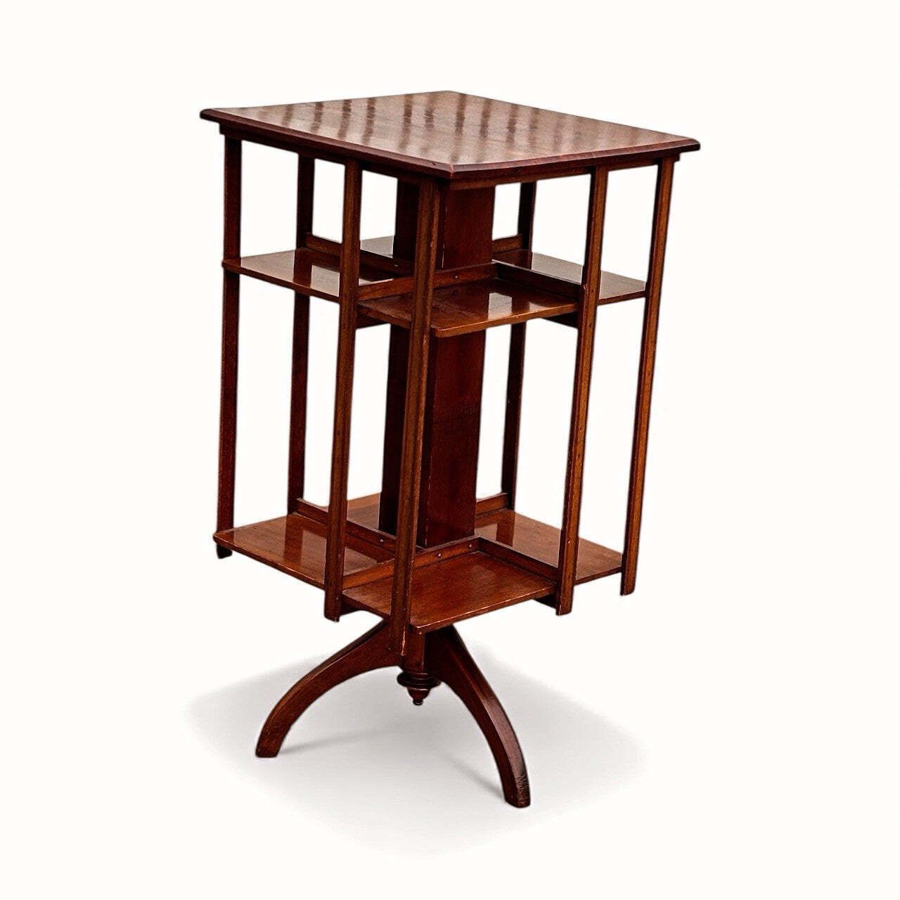 Edwardian Mahogany Revolving Bookcase