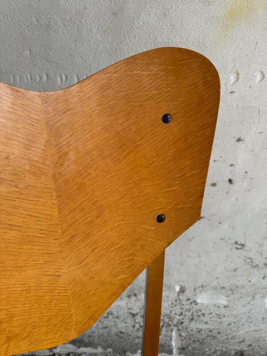 Heart Model Chairs By René Jean Caillette, France, 1950s, Set Of 6 photo vintage