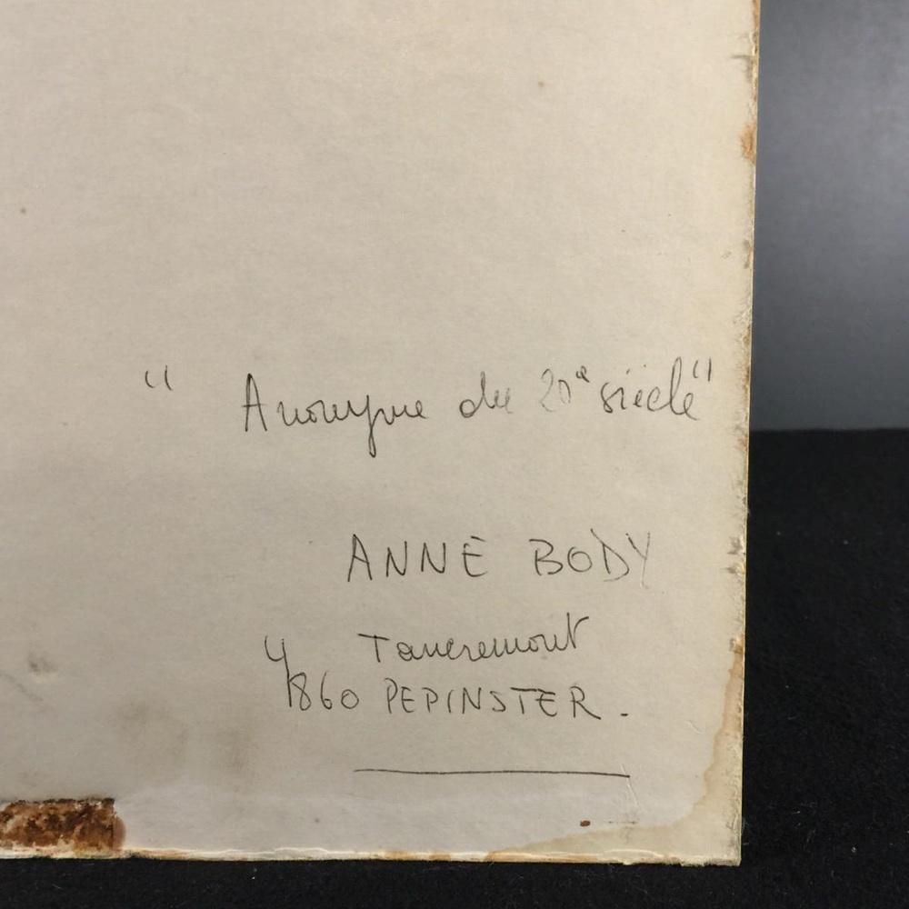 Anne Body, Anonyme Of The 20th Century, Engraving, 1965 photo vintage