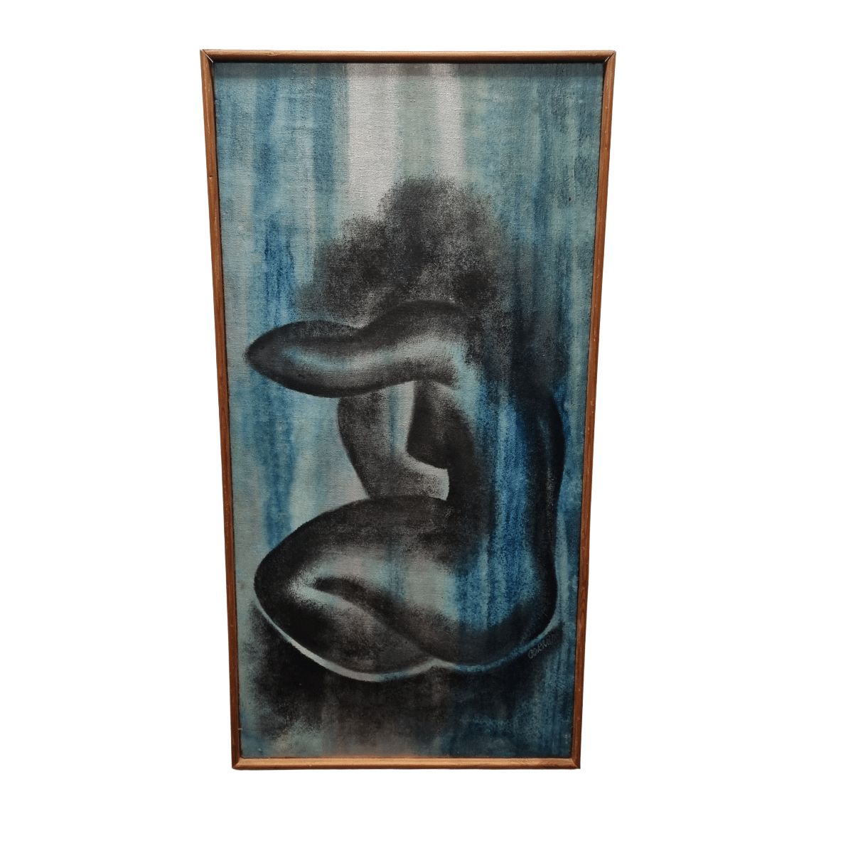 Vintage Painting With Naked Lady