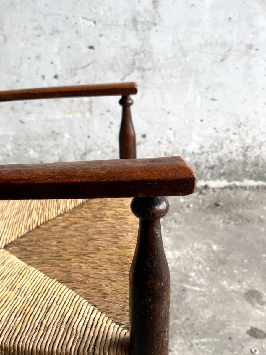 photo for sale Vintage Arts And Crafts Chair With Rush Seat