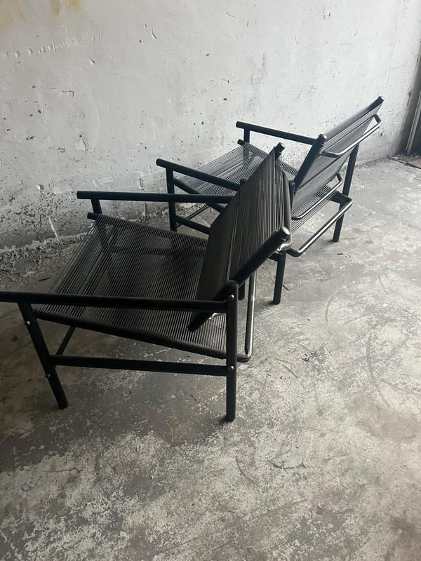 Spaghetti Lounge Chairs By Giandomenico Belotti For Cmp Padova, 1980s, Set Of 2 photo for sale