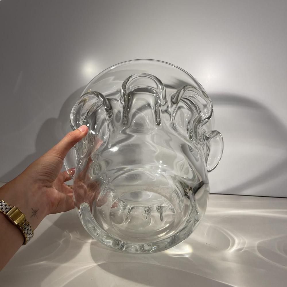 Crystal Champagne Bucket By Antonio Guido Bon For Val Saint Lambert, 1950s 1960s photo buy