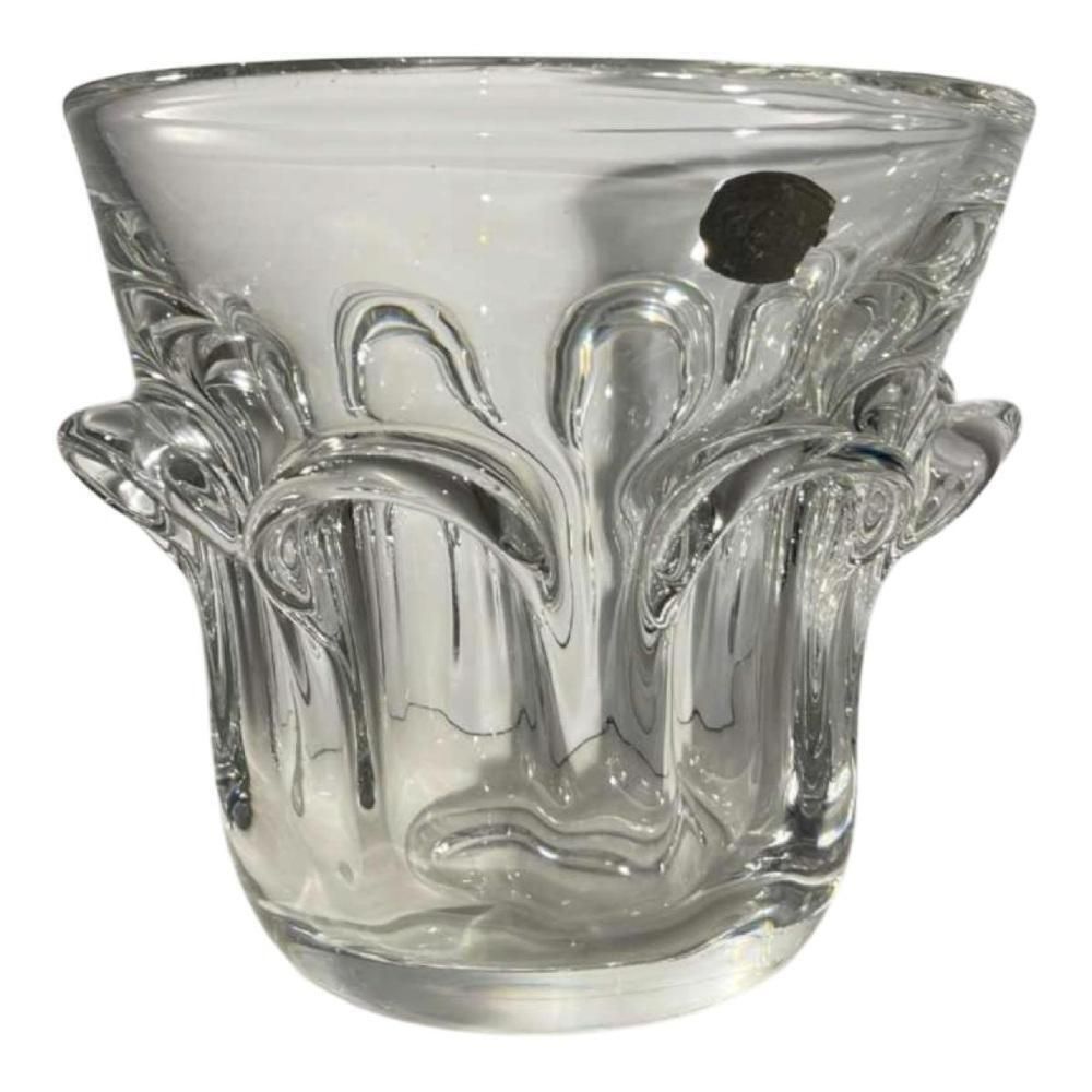 Home Decor Crystal Champagne Bucket By Antonio Guido Bon For Val Saint Lambert, 1950s 1960s photo
