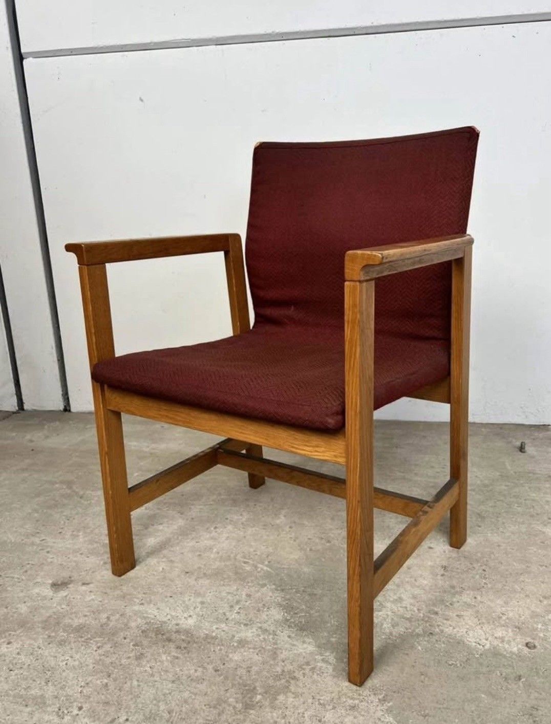 Vtg Late Mid Century Danish Armchair Side Desk Chair photo furniture