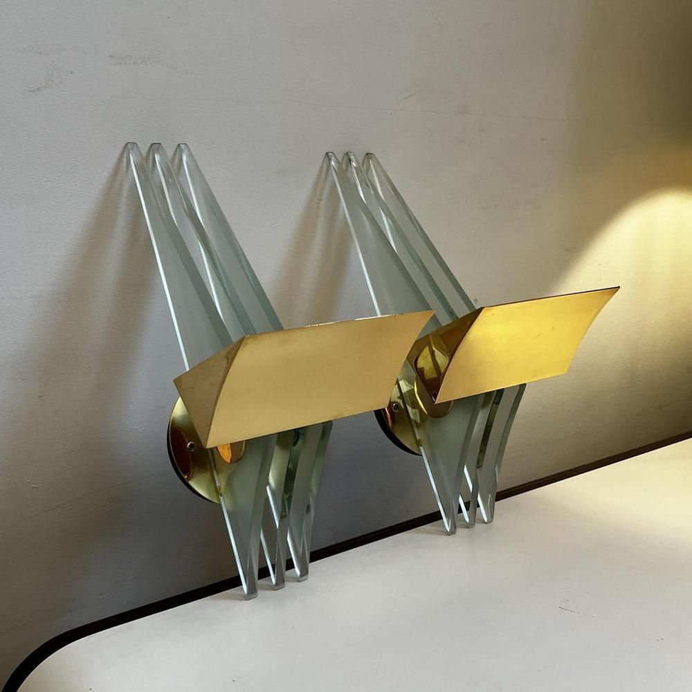 Hollywood Regency Wall Lights In Gilded Brass Bases, 1970, Set Of 2 photo furniture