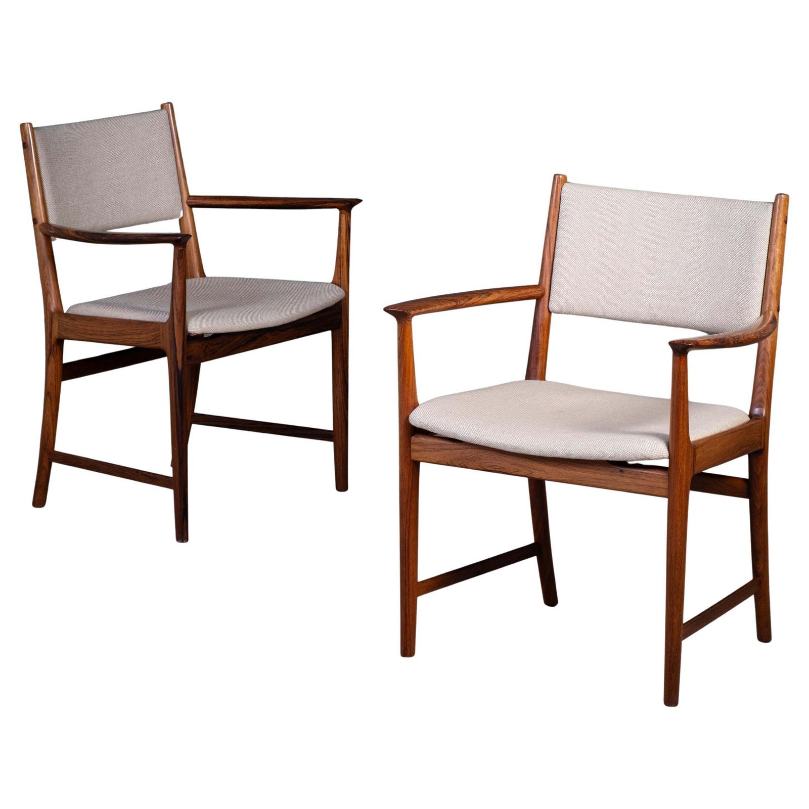 Pair Of Rosewood Armchairs By Kai Lyngfelt Larsen For Søren Willadsen, 1960s