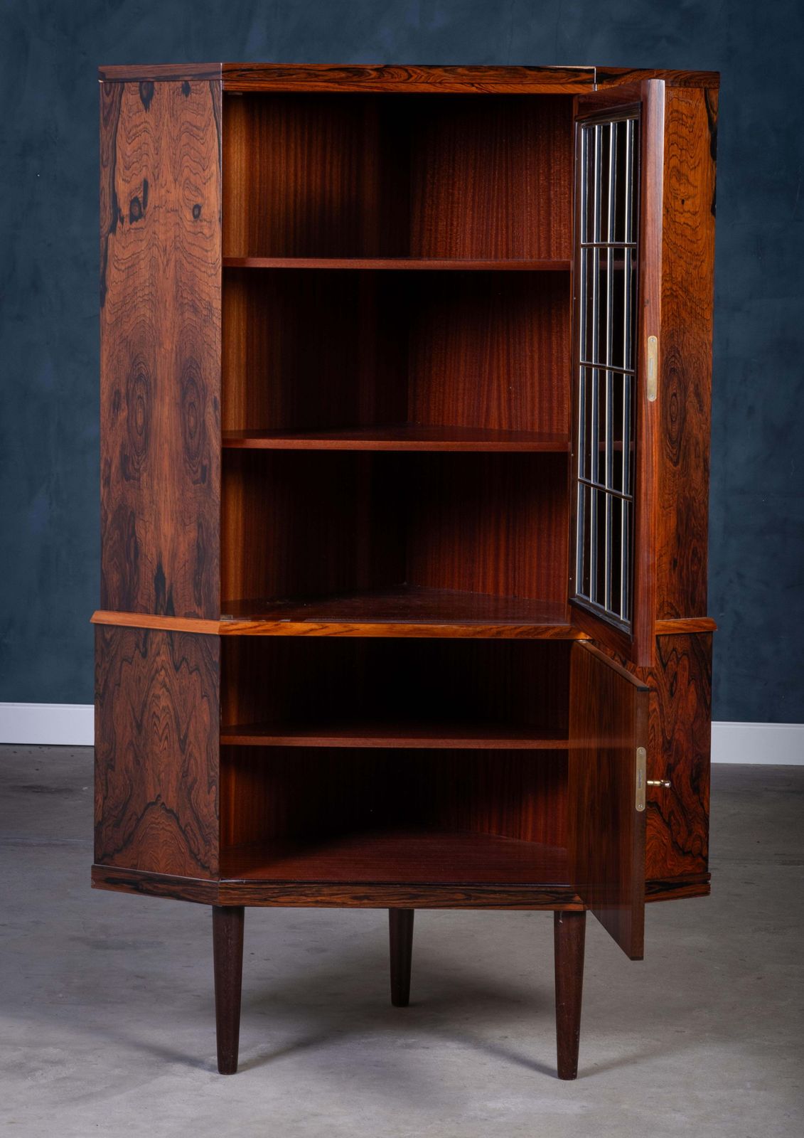 Danish Mid Century Rosewood Corner Cabinet / Bar Cabinet, 1960s photo Furniture