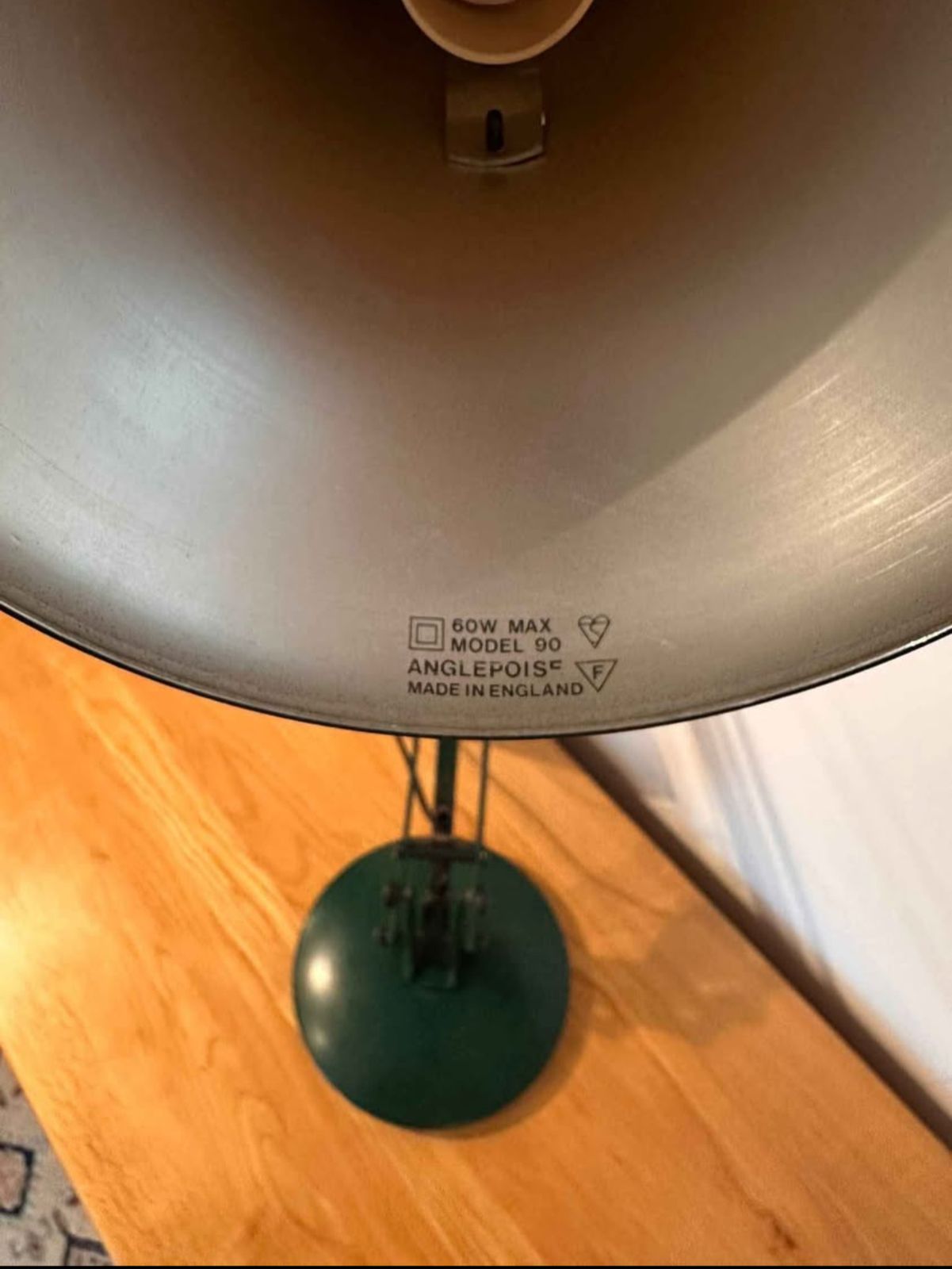 Extra Rare Unused Anglepoise Lamp With Original Receipt   1998   Dark Green   Perfect Condition photo Lighting