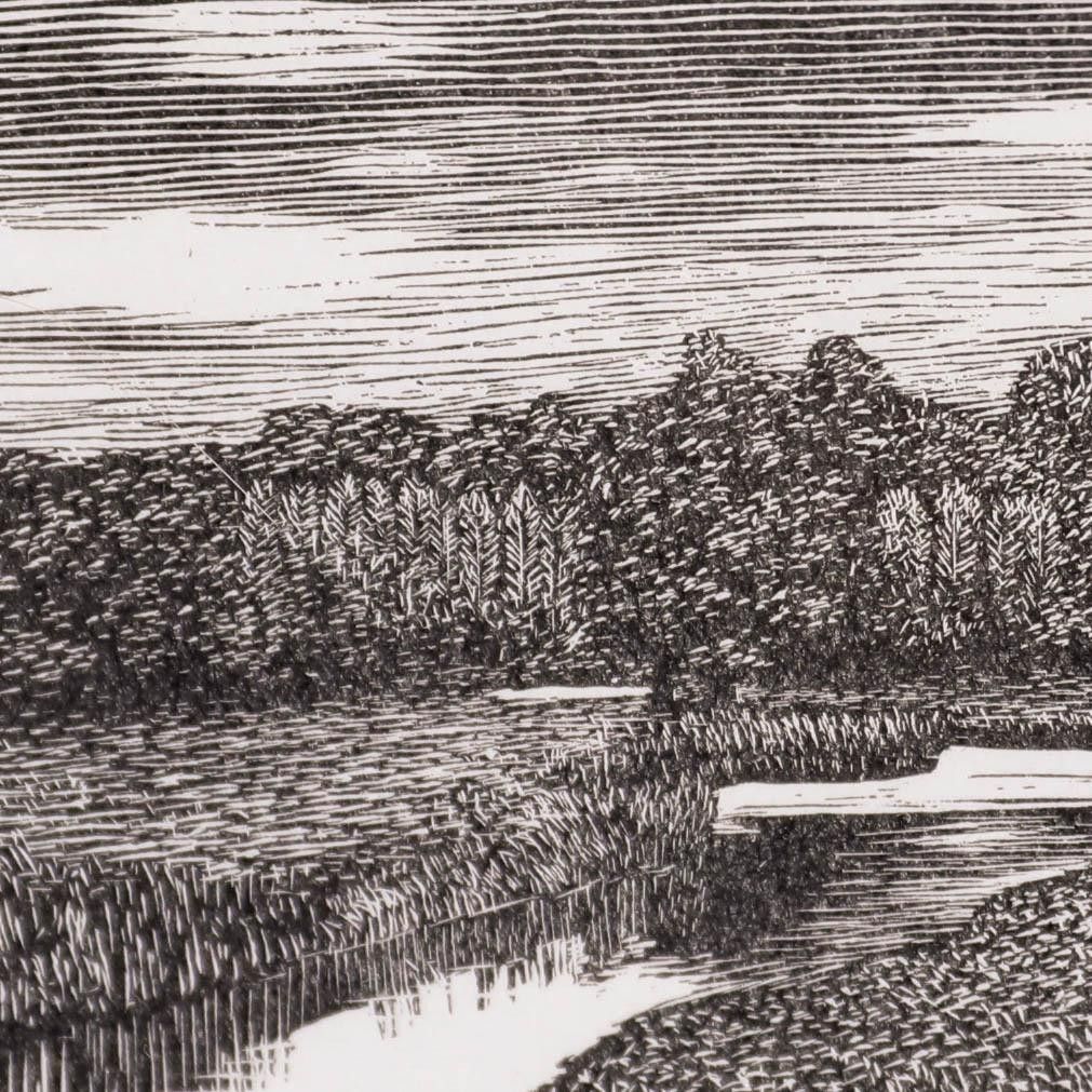 Reynolds Stone (1909 1979) Fine 20th Century Wood Engraving, The River Ebble photo Art