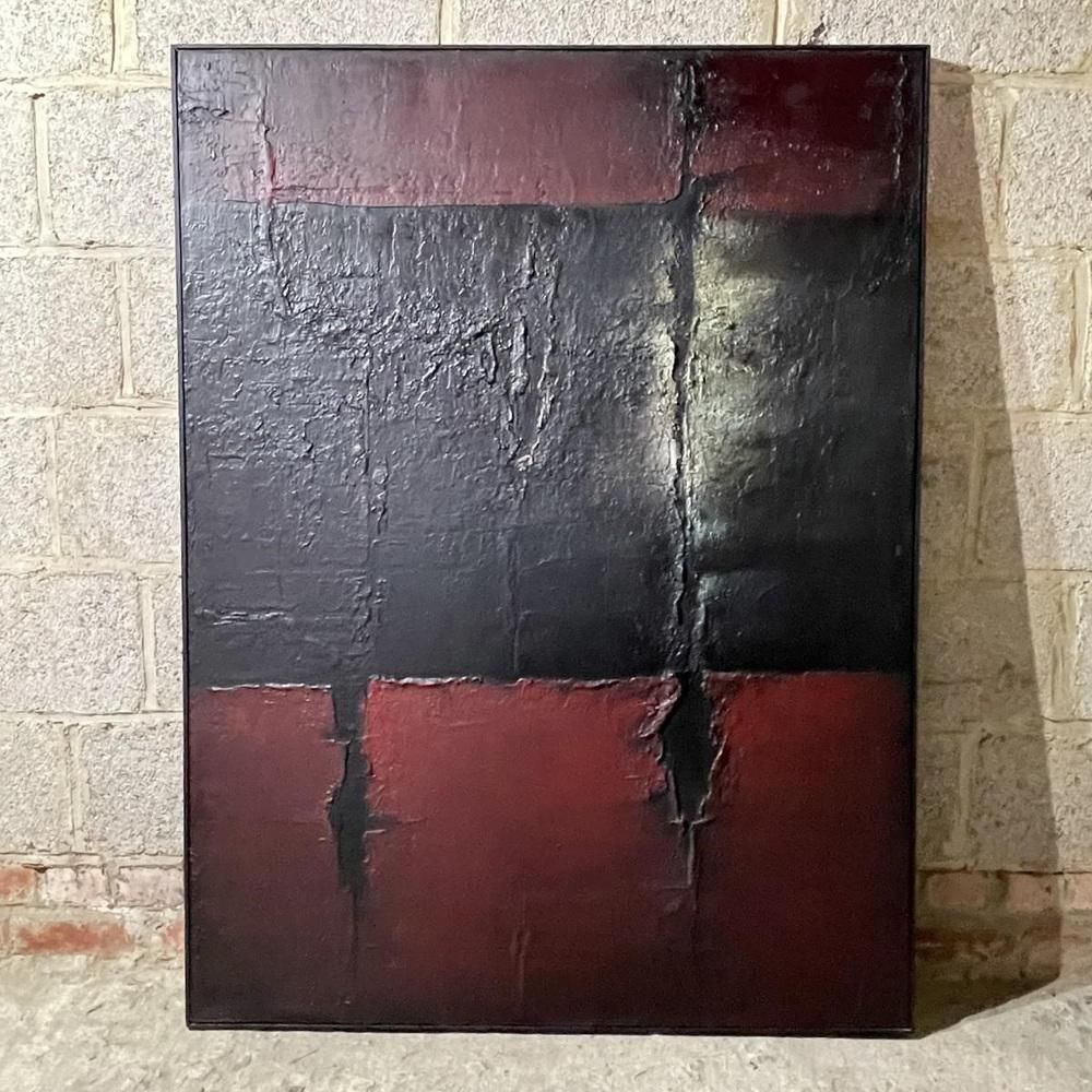 Erwin Mackowiak, Tiss, Oil On Canvas, 1960s photo furniture