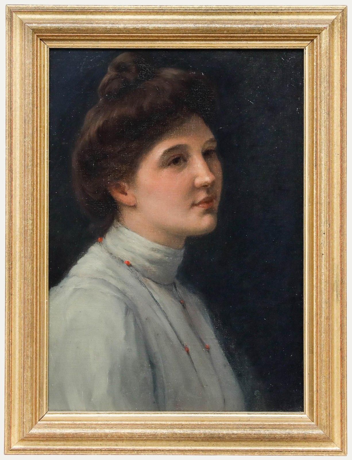 Alfred Ward (Act.1873 1927) Framed Late 19th Century Oil, Portrait Of A Lady