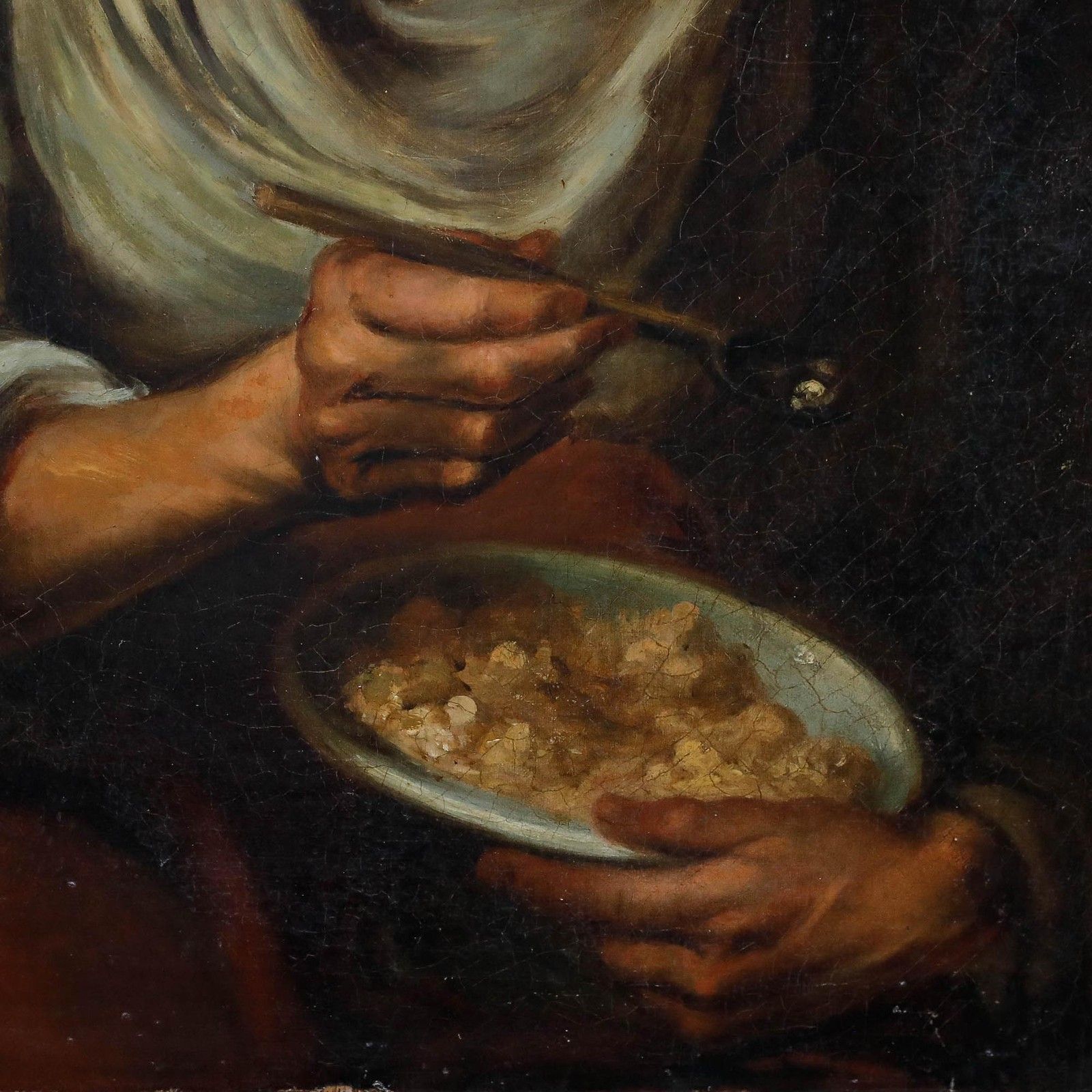 After Bartolome Esteban Murillo (1618 1682) Oil, Urchin Mocking An Old Woman photo 550.0