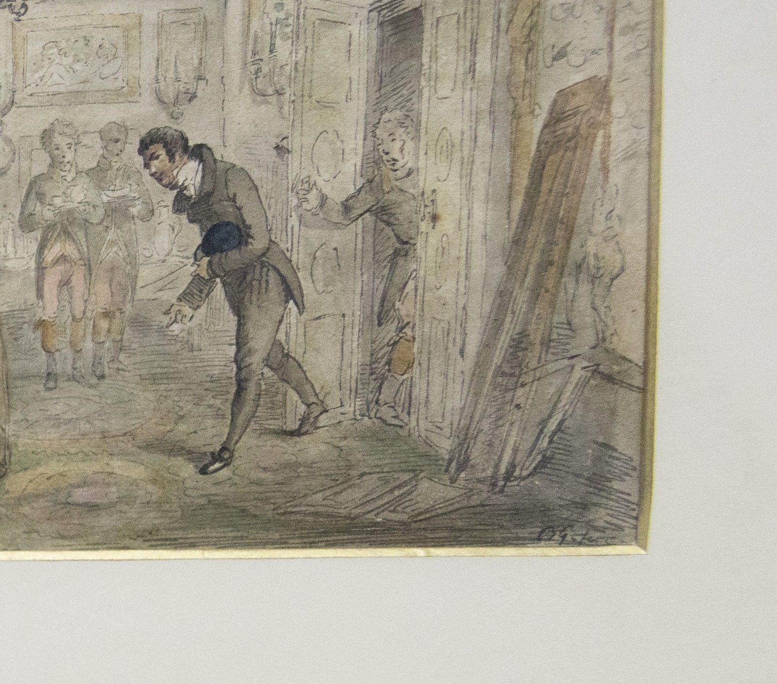 Early 19th Century Watercolour Hussar Officer photo vinterior