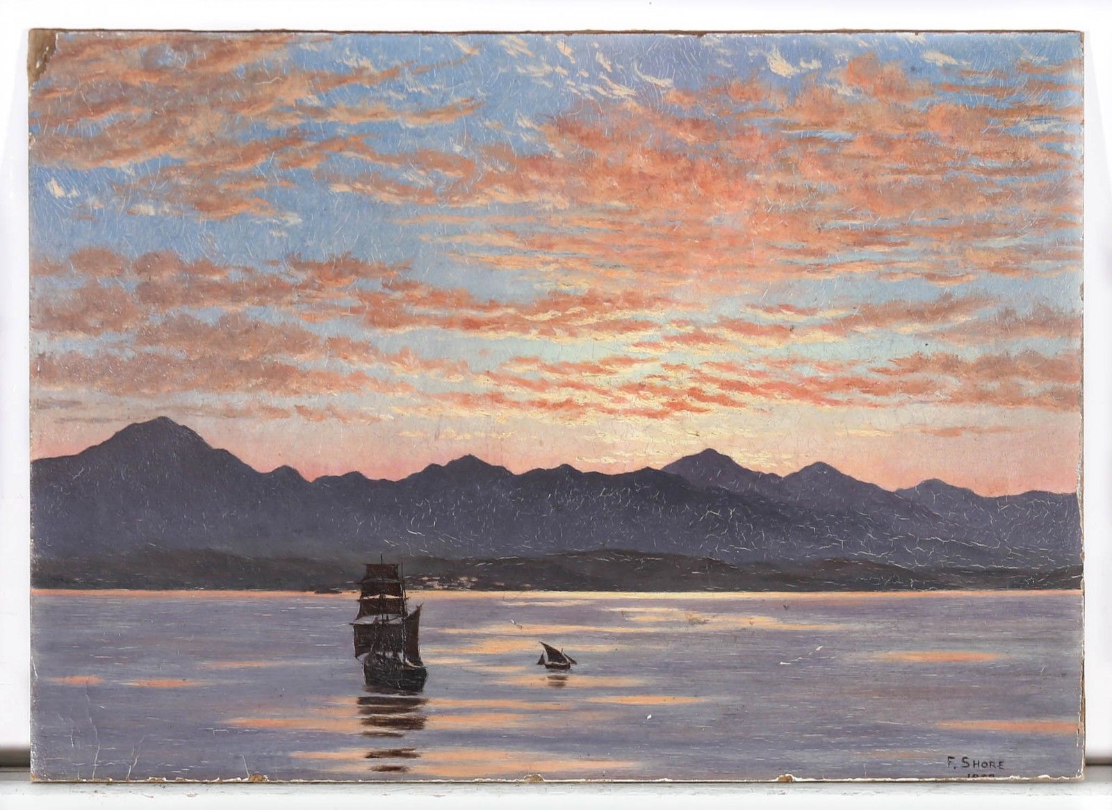 Frederick William John Shore (1844 1916) Oil, West Coast Of Scotland photo for sale