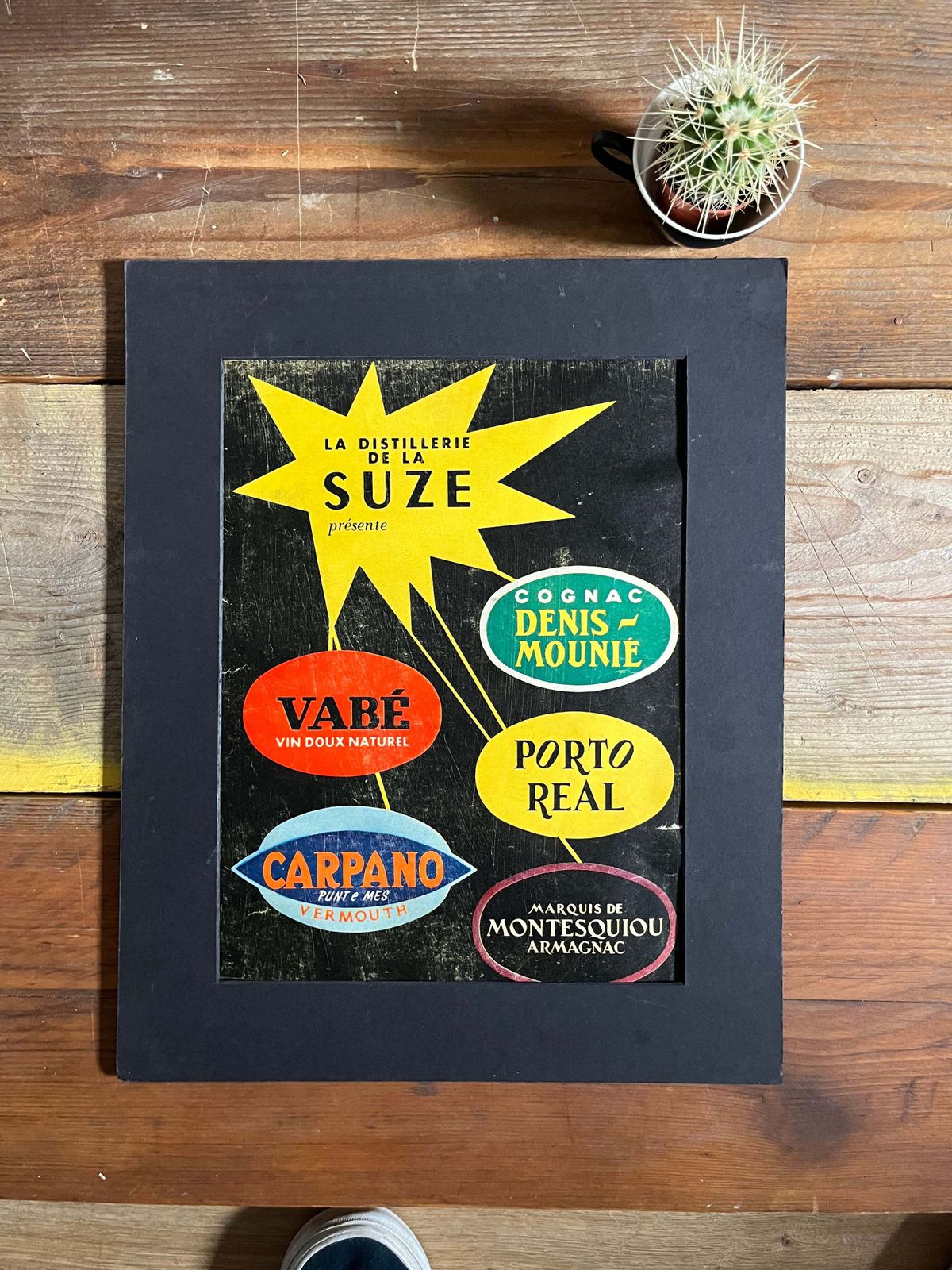 Vintage Original Advertising Print   Carpano, Suze, France, 1950's photo for sale