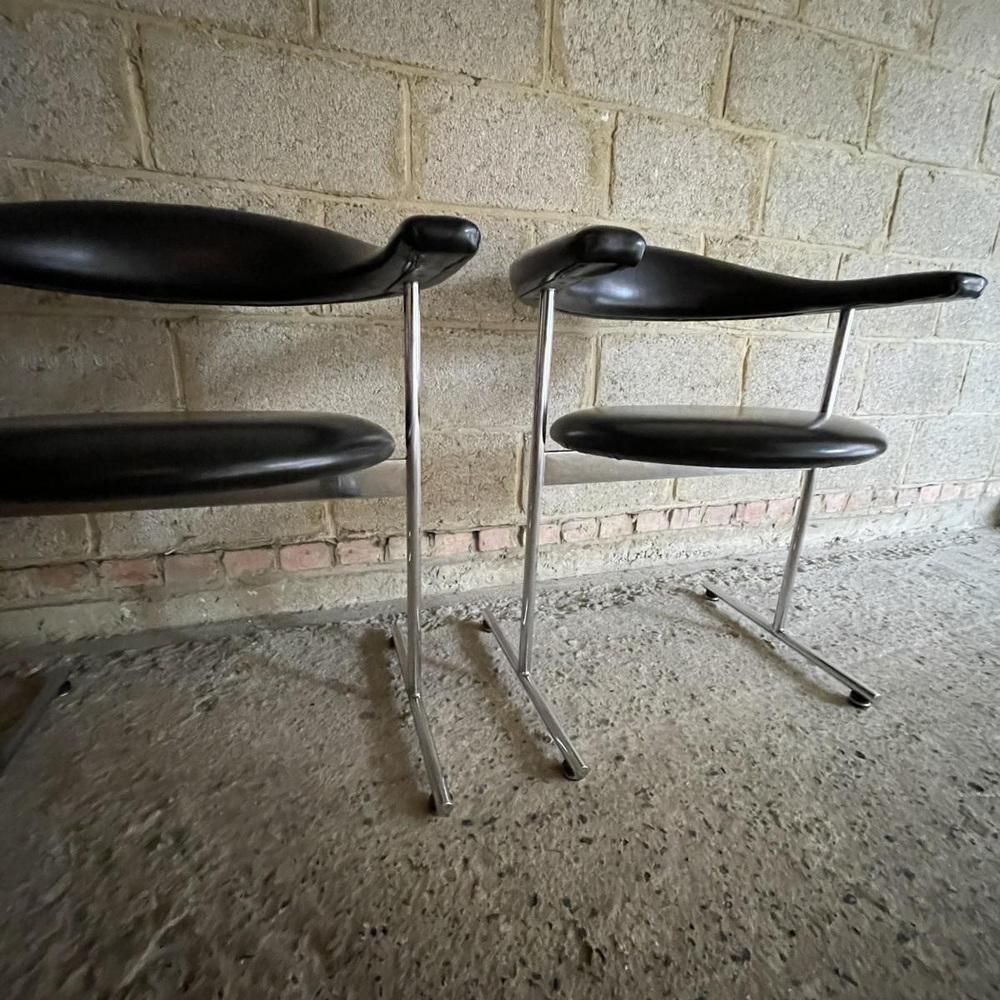 photo for sale Airport Model 037 Lounge Chairs By Geoffrey Harcourt For Hans Kaufeld, 1960s, Set Of 4