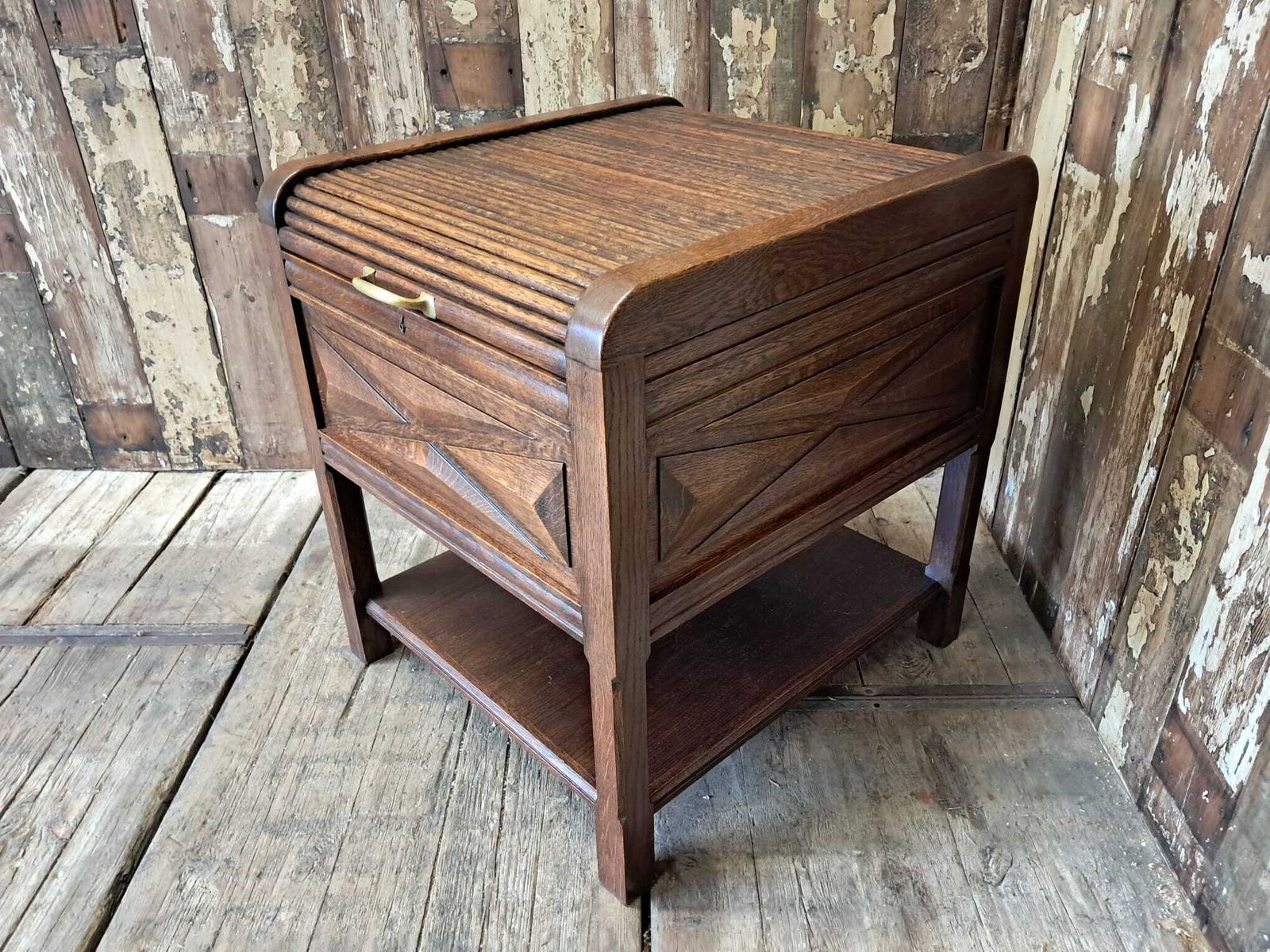 French Tambour Drinks Cabinet
