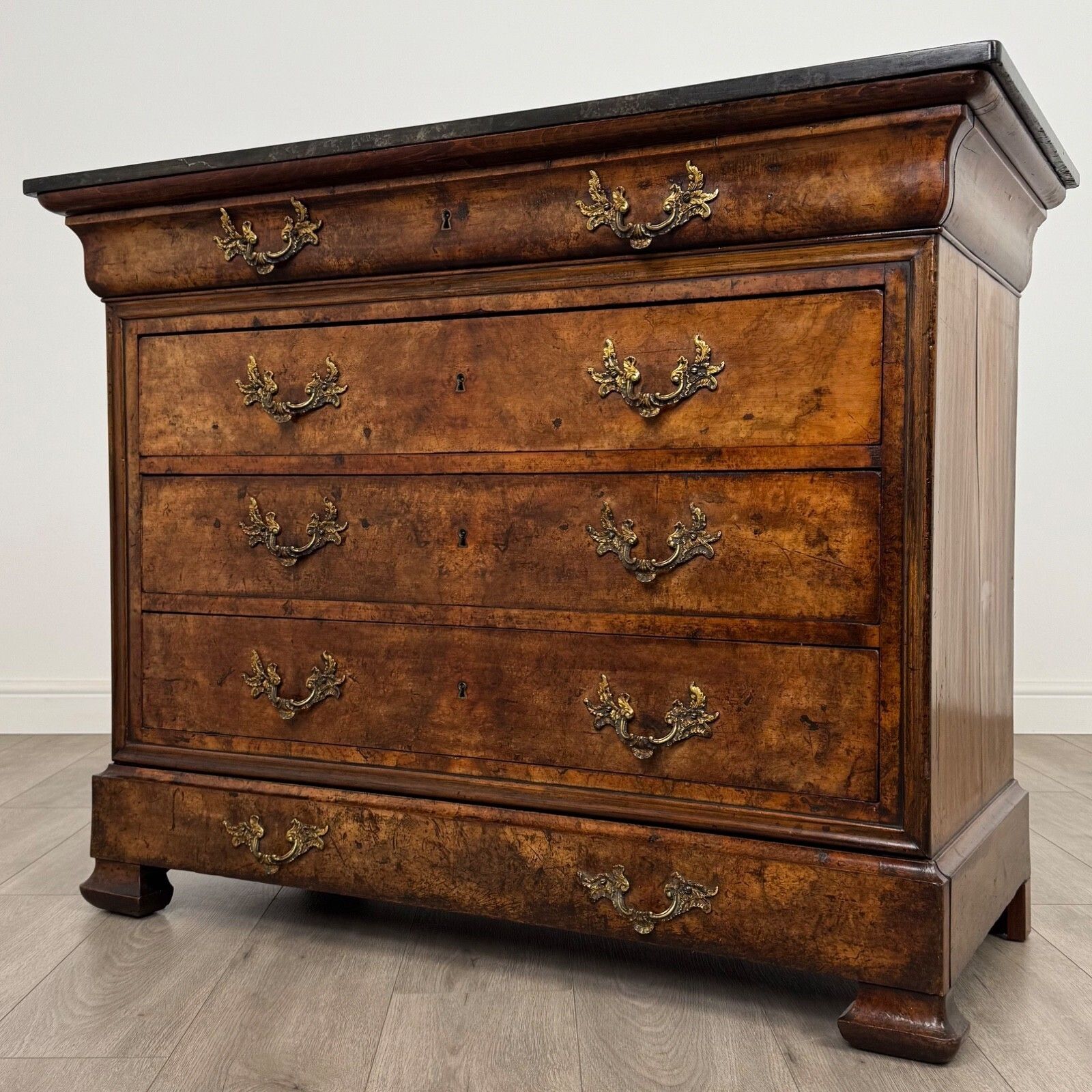 Antique 19th Century Burr Walnut French Chest Of Drawers photo furniture