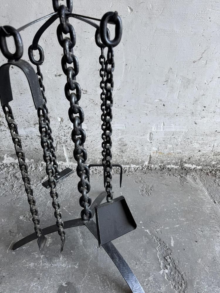 Fireplace Set In Cast Iron, Set Of 5 photo furniture