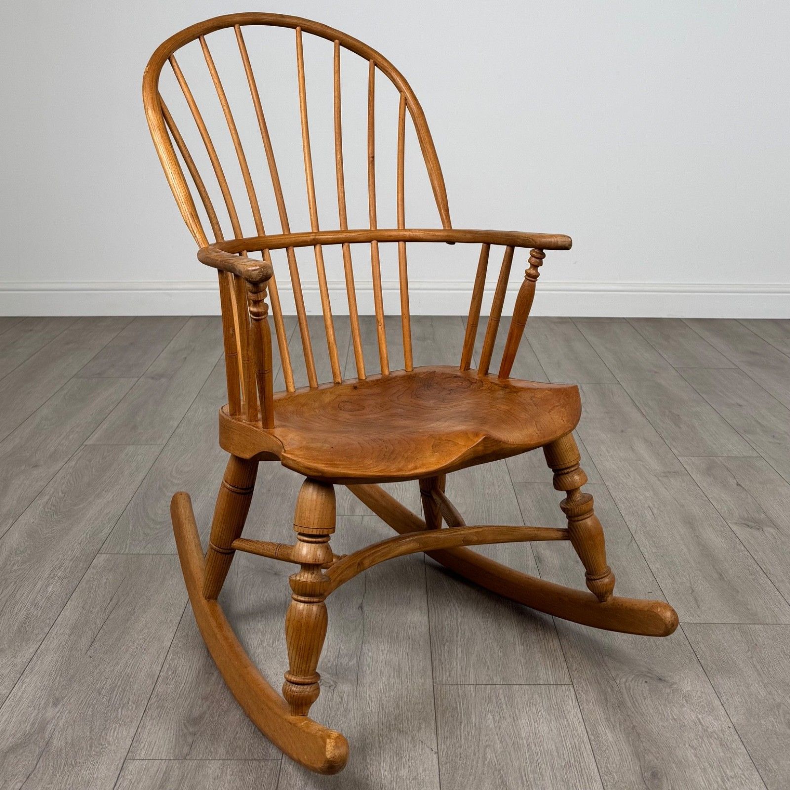 Antique 20th Century Fine Quality Rocking Chair In Ash photo buy