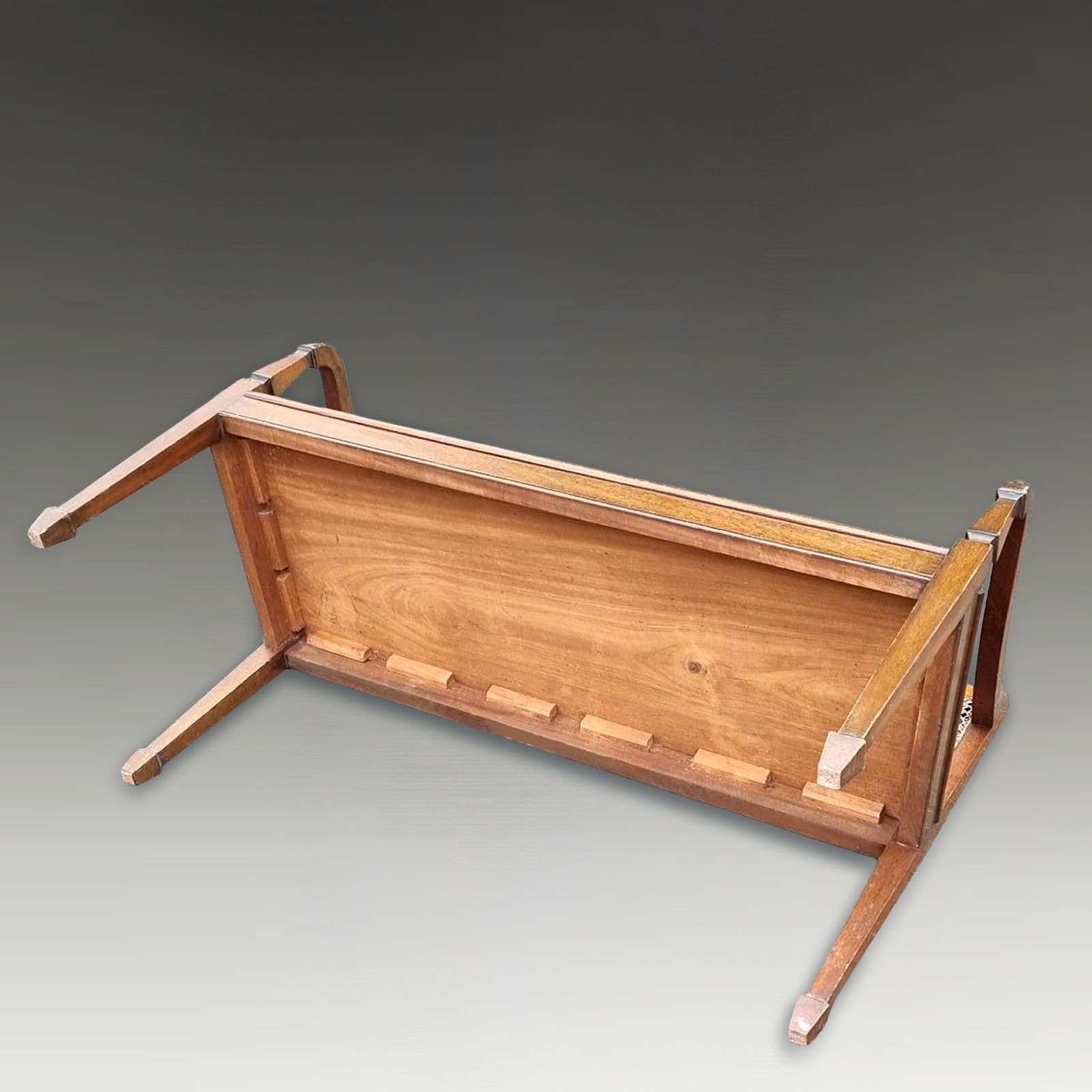 Superb Antique Late 19thc French Fruitwood Caned Bench 118cm Wide photo Furniture