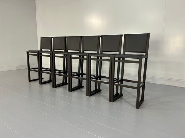 B&B Italia "Musa Sm46g" Tall Bar Stool Chairs   Suite Of 6 photo for sale