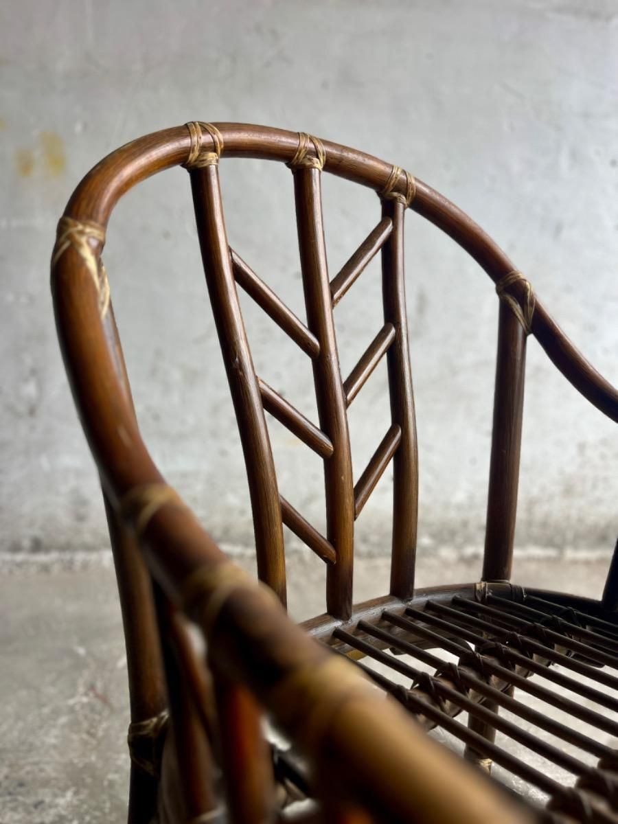 Vintage Rattan Armchair From Mcgurie, 1970s photo Furniture
