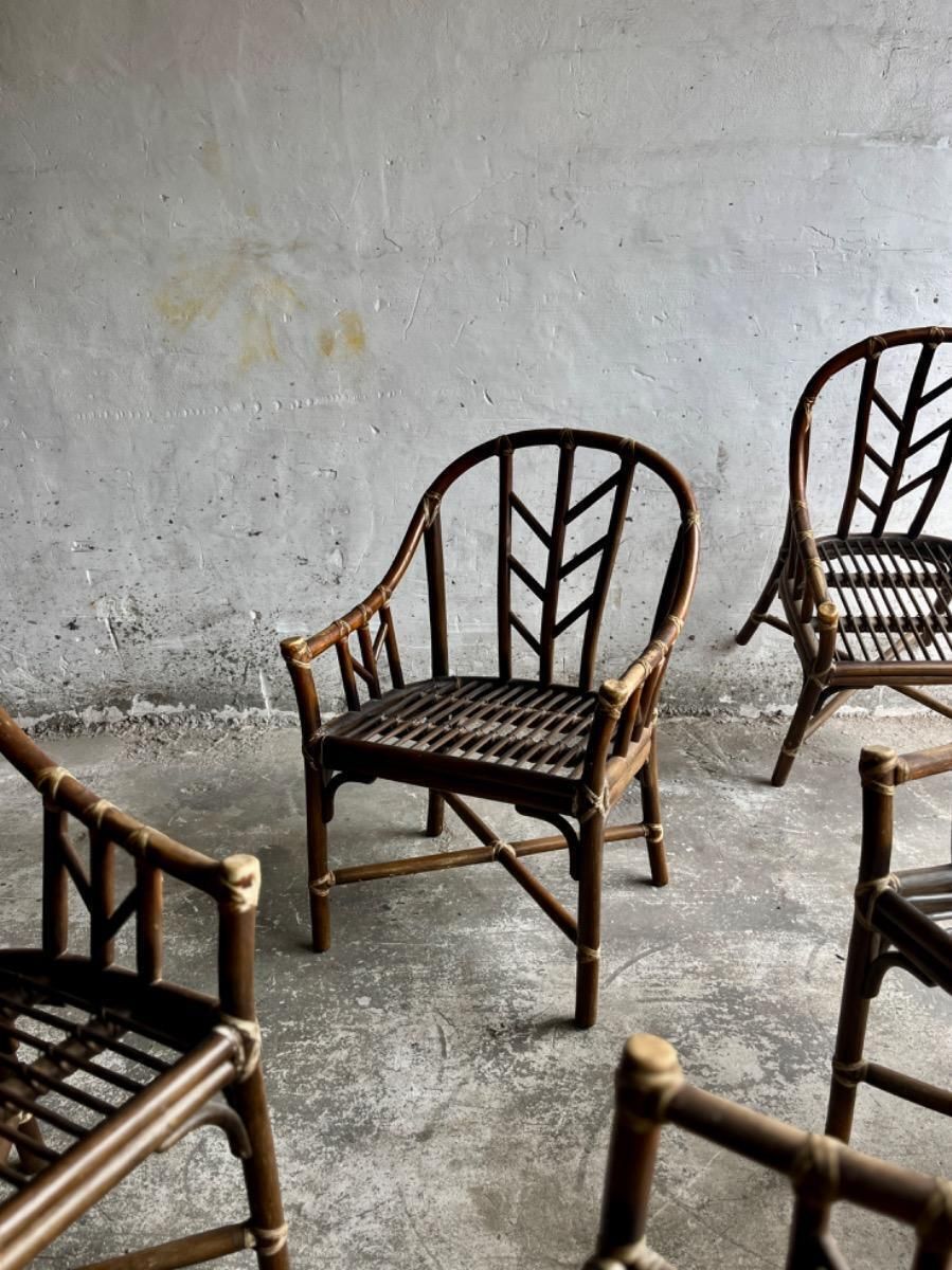 Vintage Rattan Armchair From Mcgurie, 1970s photo vintage