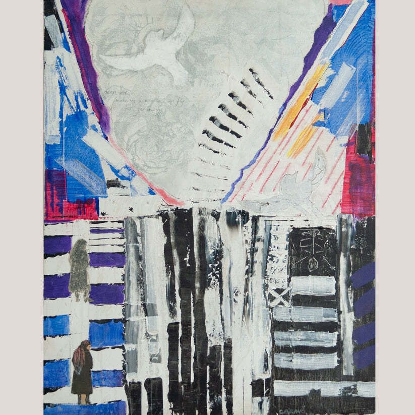 Expressionistisch Olieverfschilderij Op Doek – Gesigneerd C. Bravo