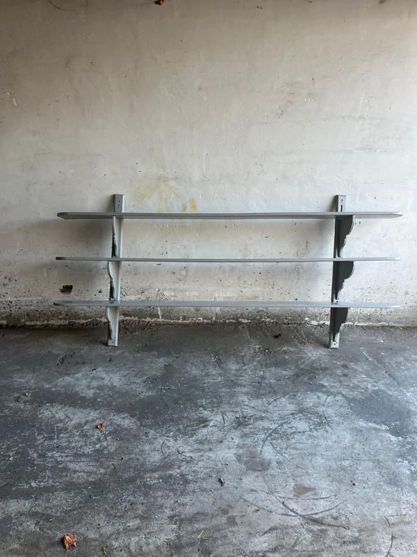 Antique French Industrial Style Wall Rack photo buy