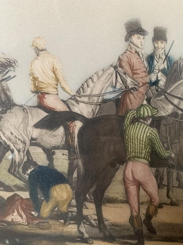 Carle Vernet, Departure Of Seven Horses, Engraving, Late 1800s photo 354.0