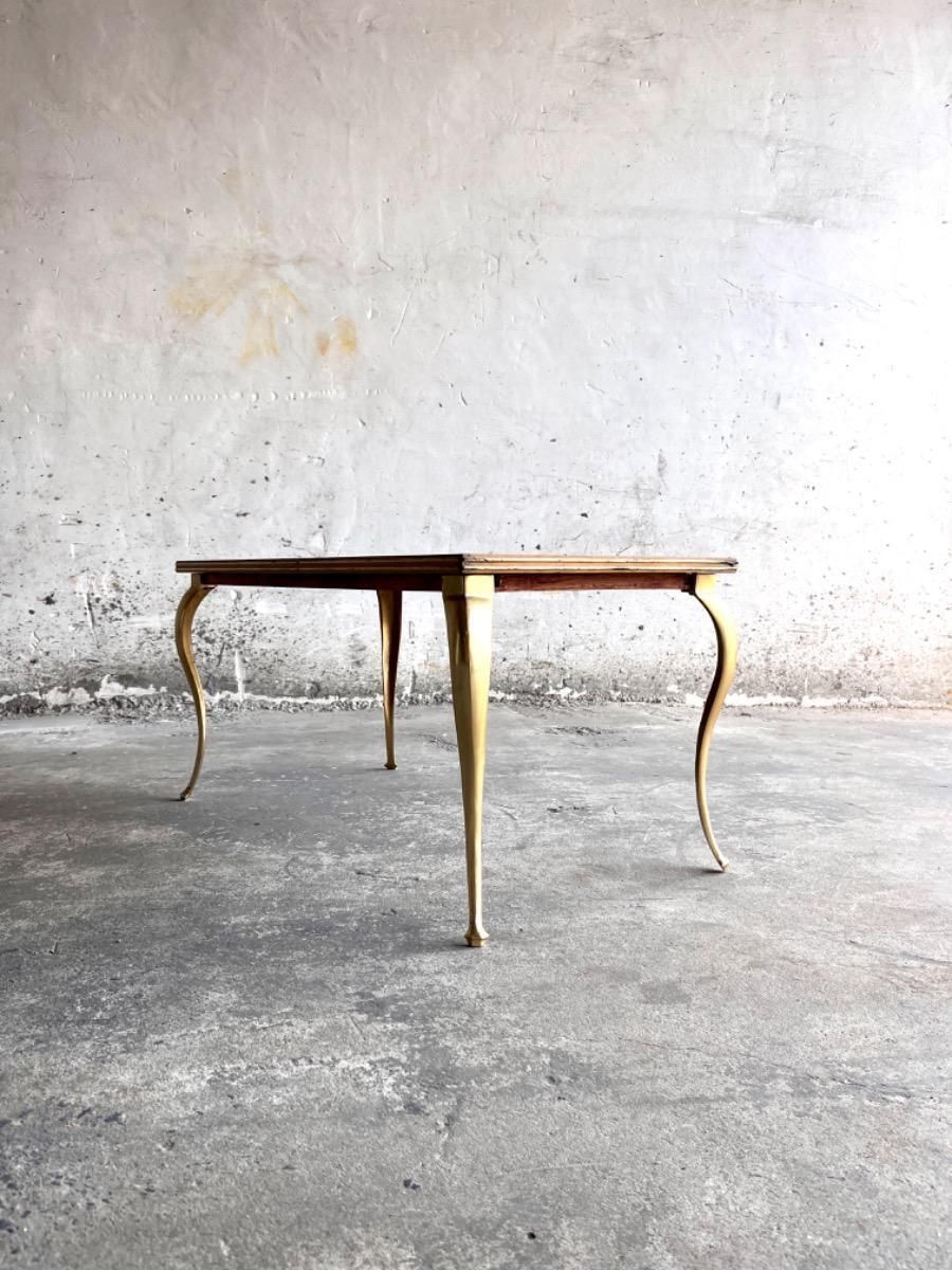 photo for sale Vintage Golden Legs And Black Lines Top Coffee Table