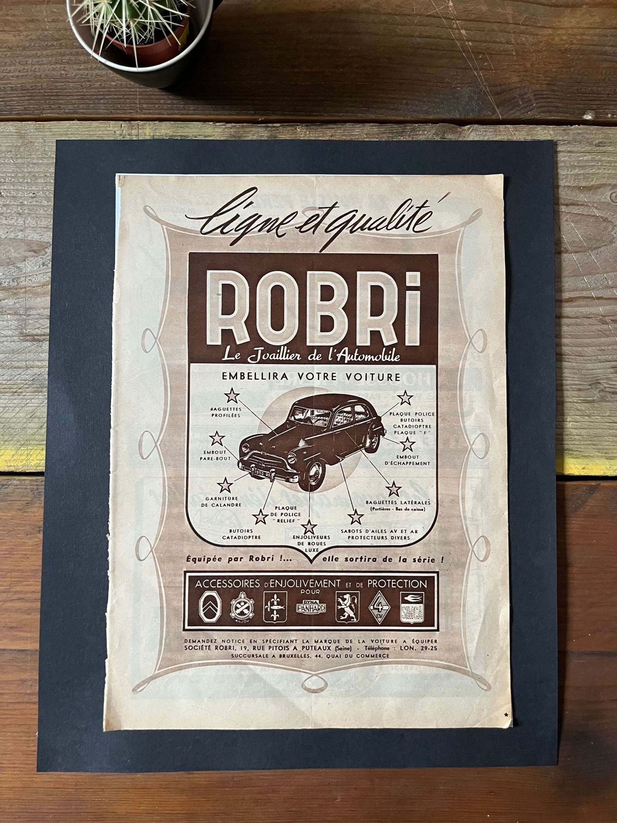 Vintage Original Robri Car Accessories Advertisement 1950's